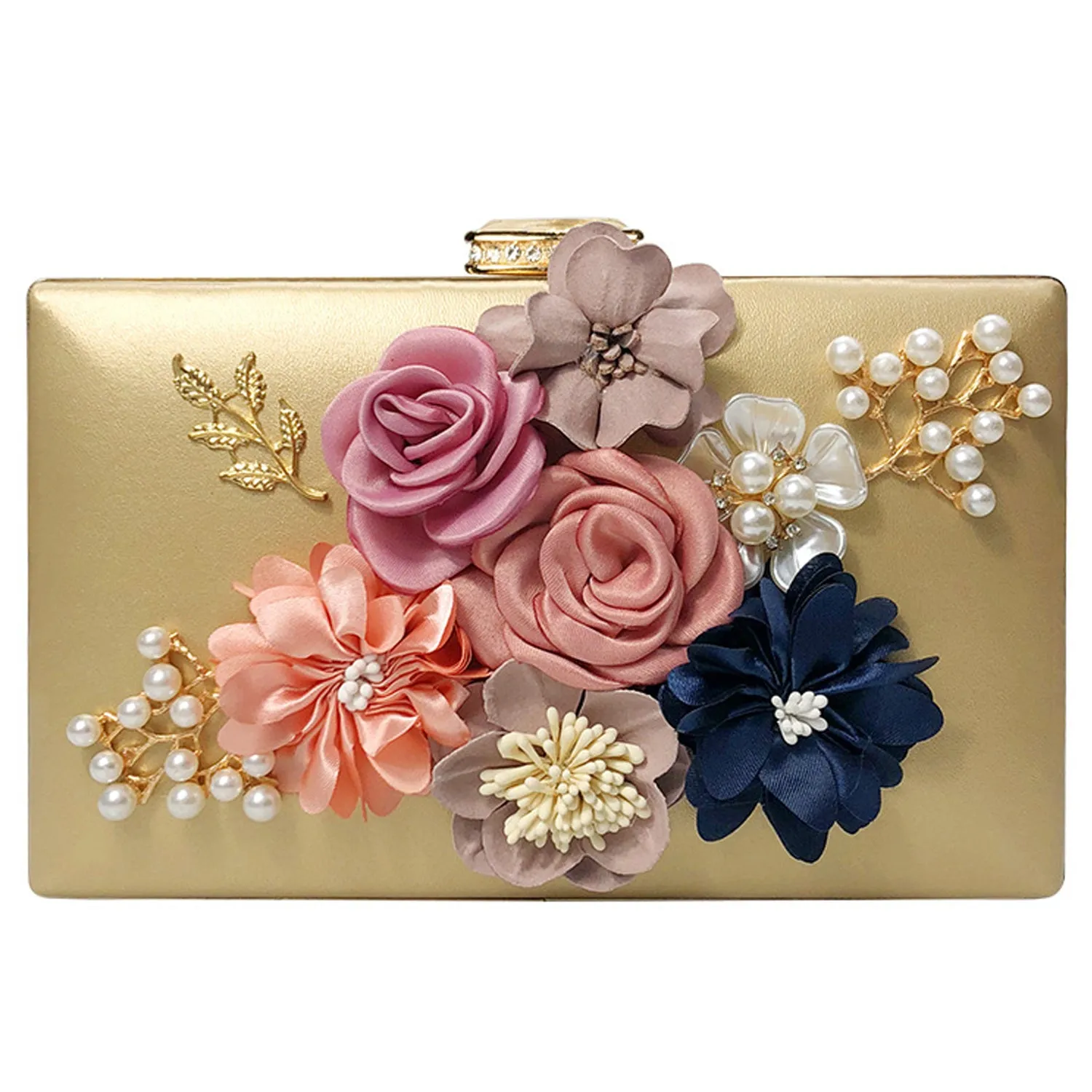 025 Women's Purses Flowers Clutch Purse Evening Handbag For Party Prom Bride