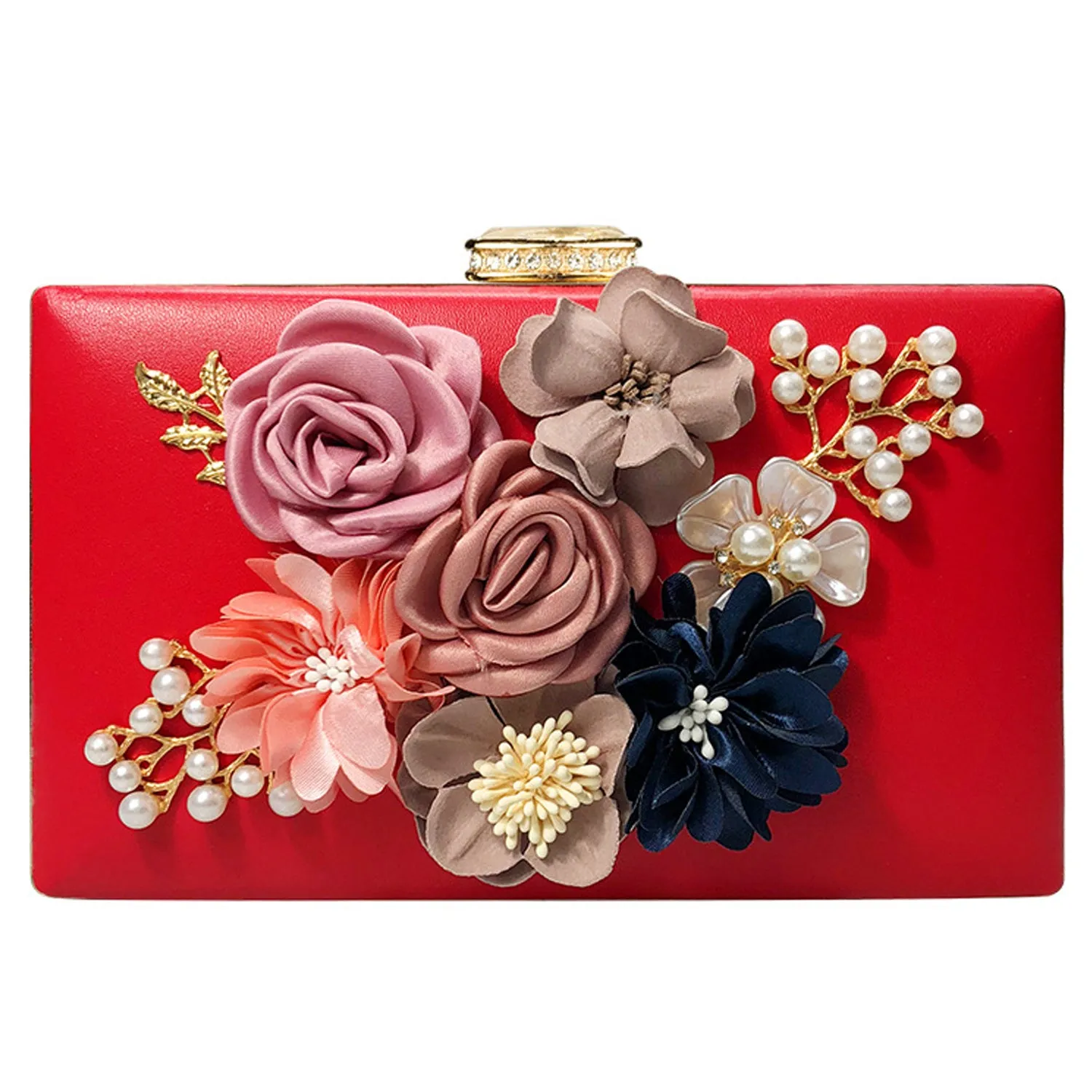 025 Women's Purses Flowers Clutch Purse Evening Handbag For Party Prom Bride