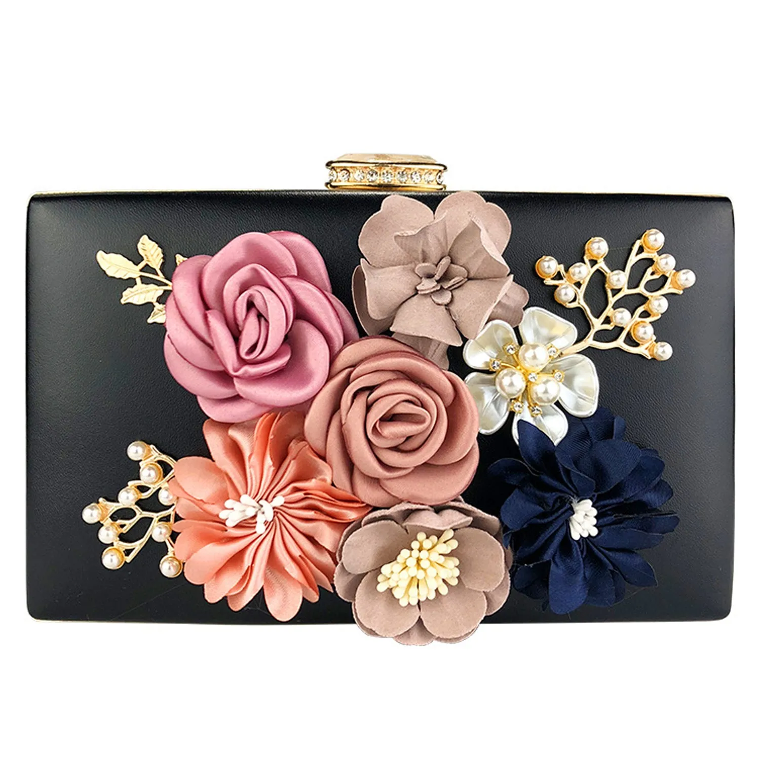 025 Women's Purses Flowers Clutch Purse Evening Handbag For Party Prom Bride