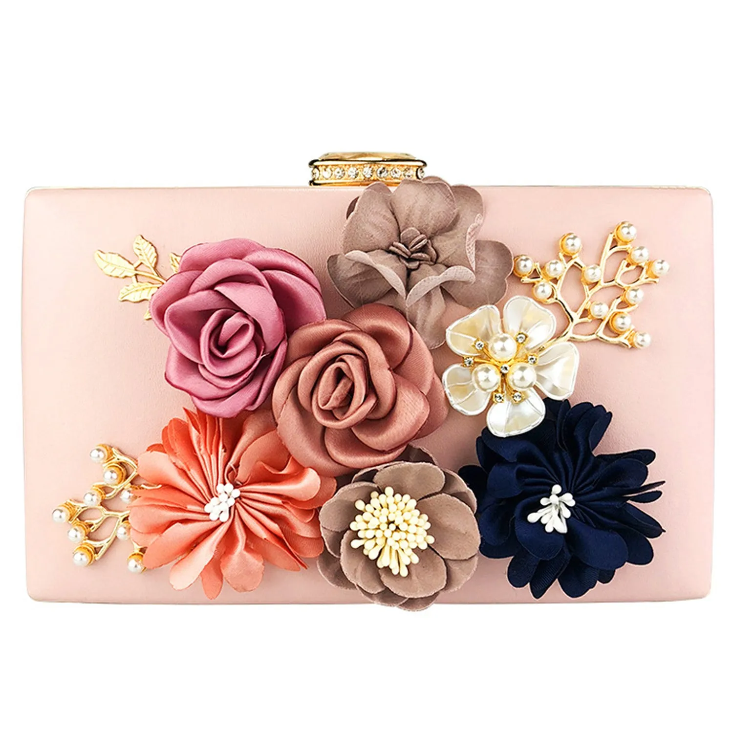 025 Women's Purses Flowers Clutch Purse Evening Handbag For Party Prom Bride