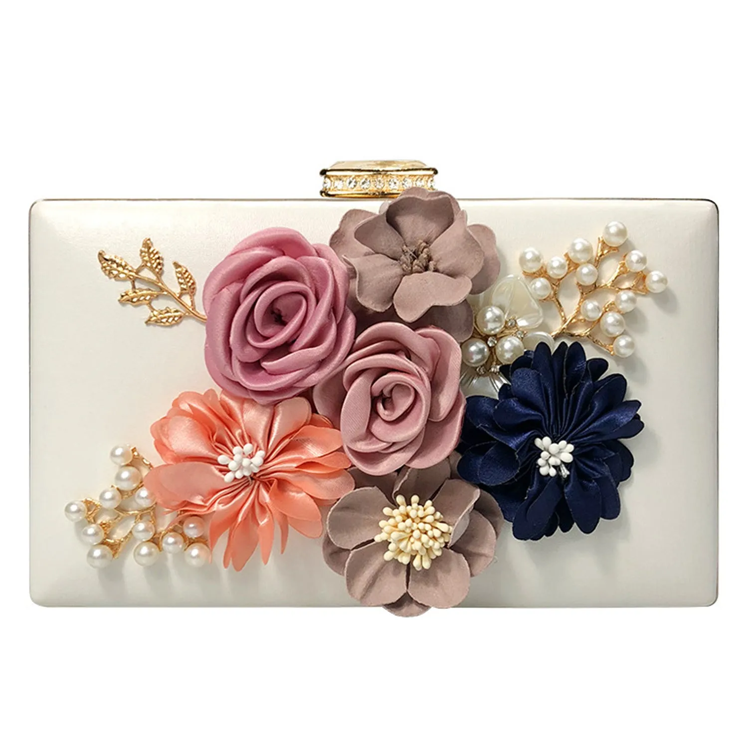 025 Women's Purses Flowers Clutch Purse Evening Handbag For Party Prom Bride