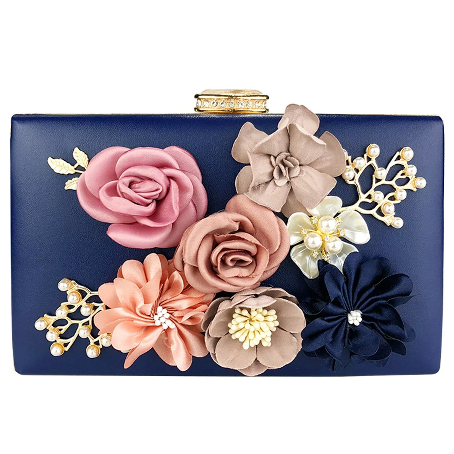 025 Women's Purses Flowers Clutch Purse Evening Handbag For Party Prom Bride
