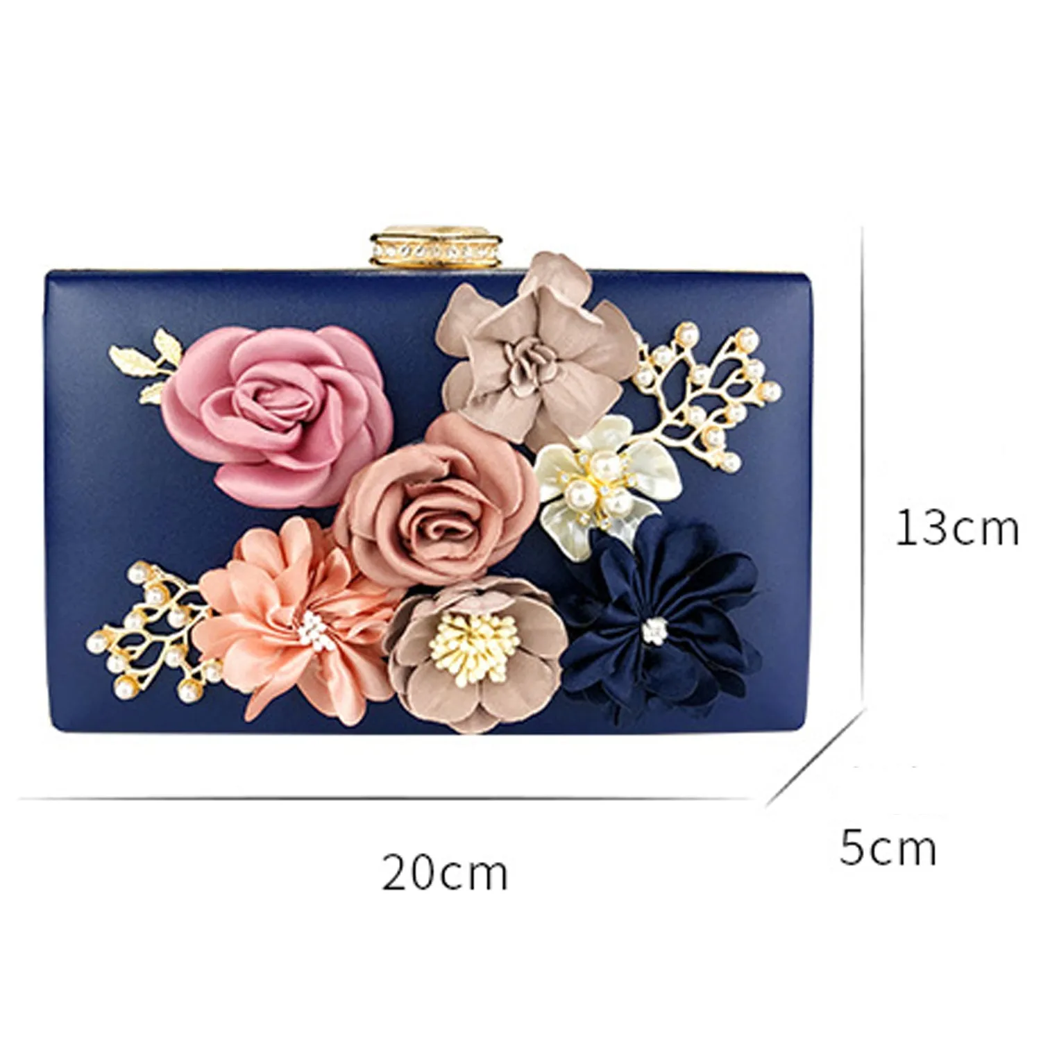 025 Women's Purses Flowers Clutch Purse Evening Handbag For Party Prom Bride