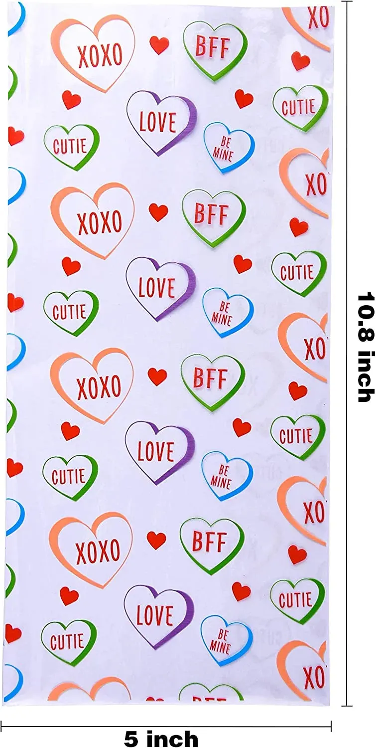 150Pcs Cellophane Gift Bags with Gift Tag