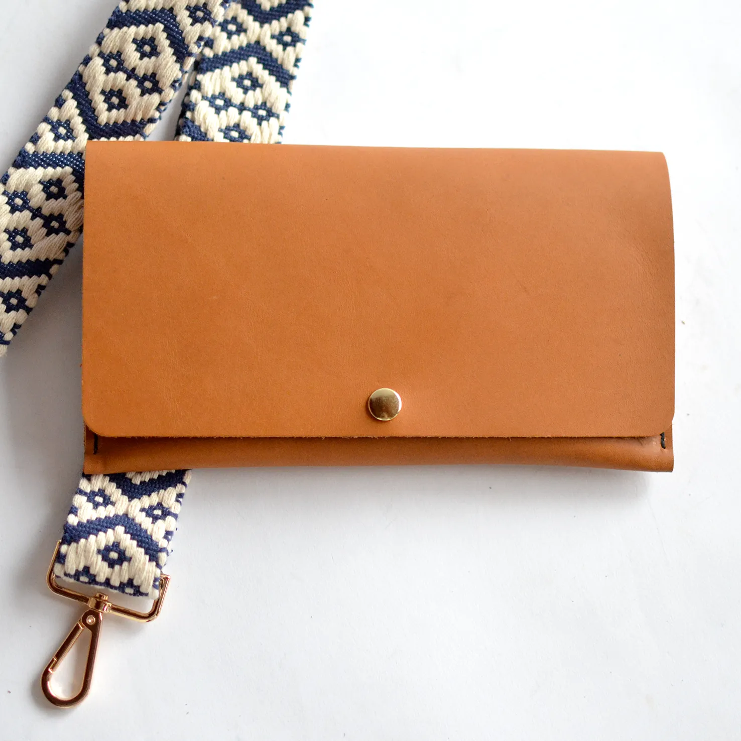 1.5" Navy Boho Removable Strap