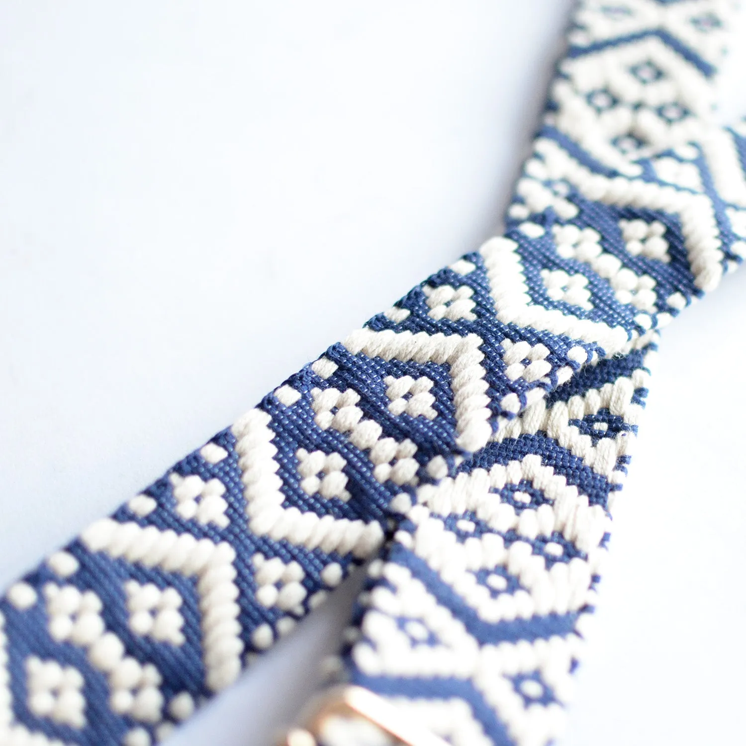 1.5" Navy Boho Removable Strap