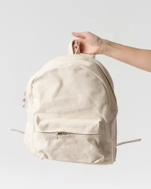 Amiacalva Small Washed Canvas Backpack in White