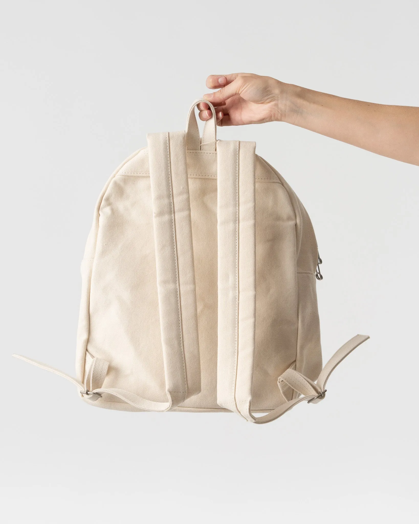 Amiacalva Small Washed Canvas Backpack in White