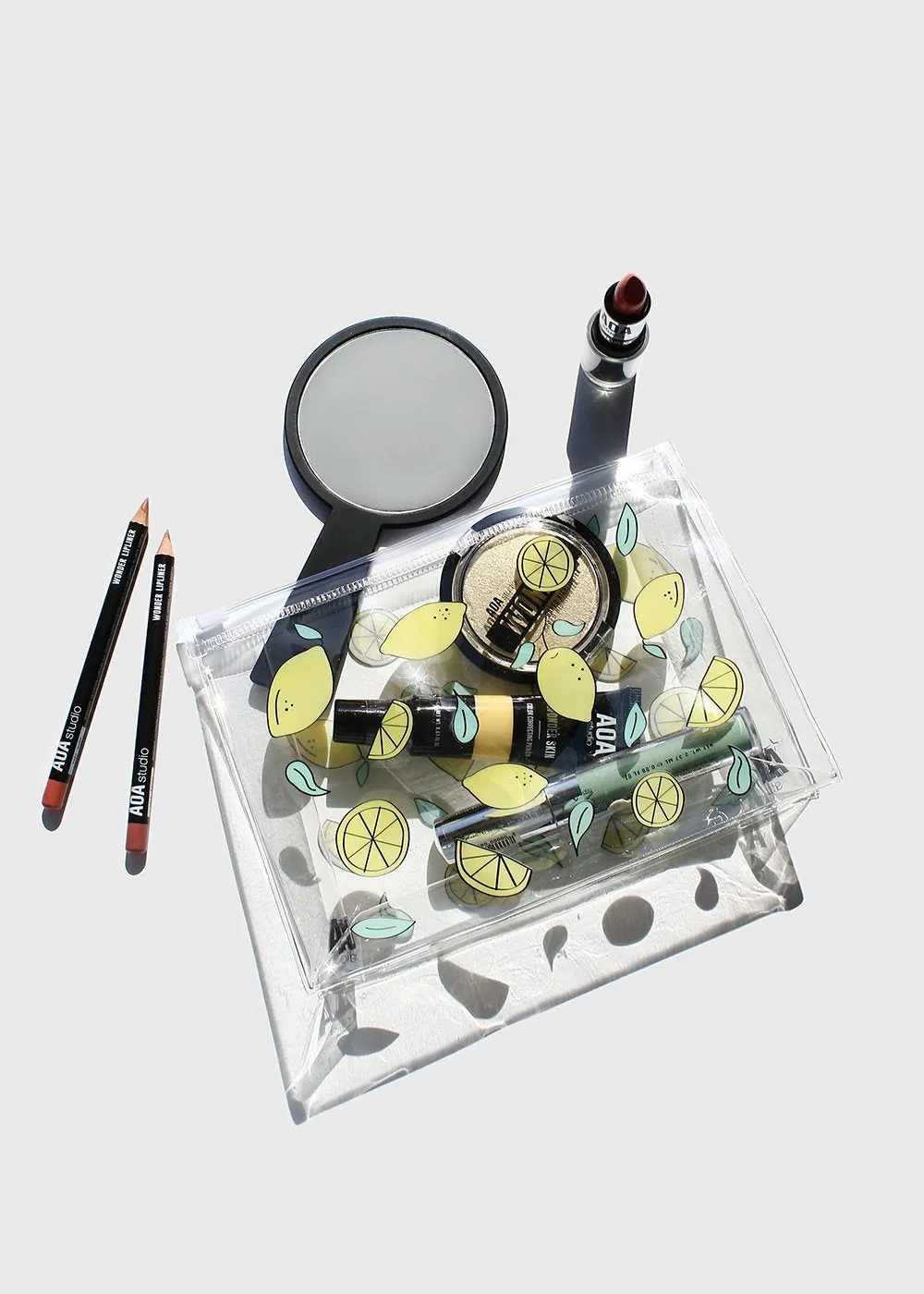 AOA Clear Makeup Pouch - Lemons