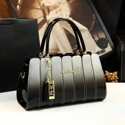 Atmospheric Patent Leather Hand Bag