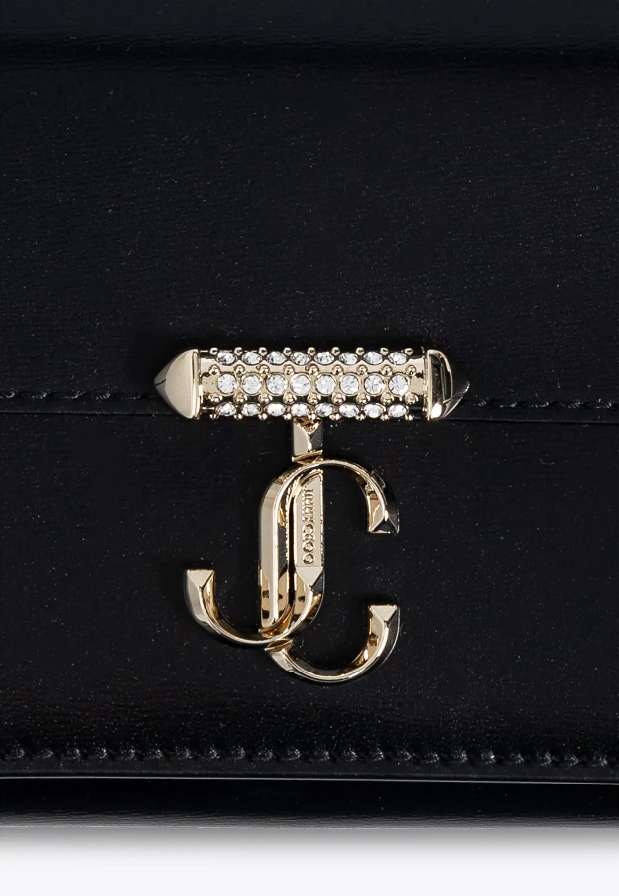 Avenue Logo-Plaque Clutch with Chain