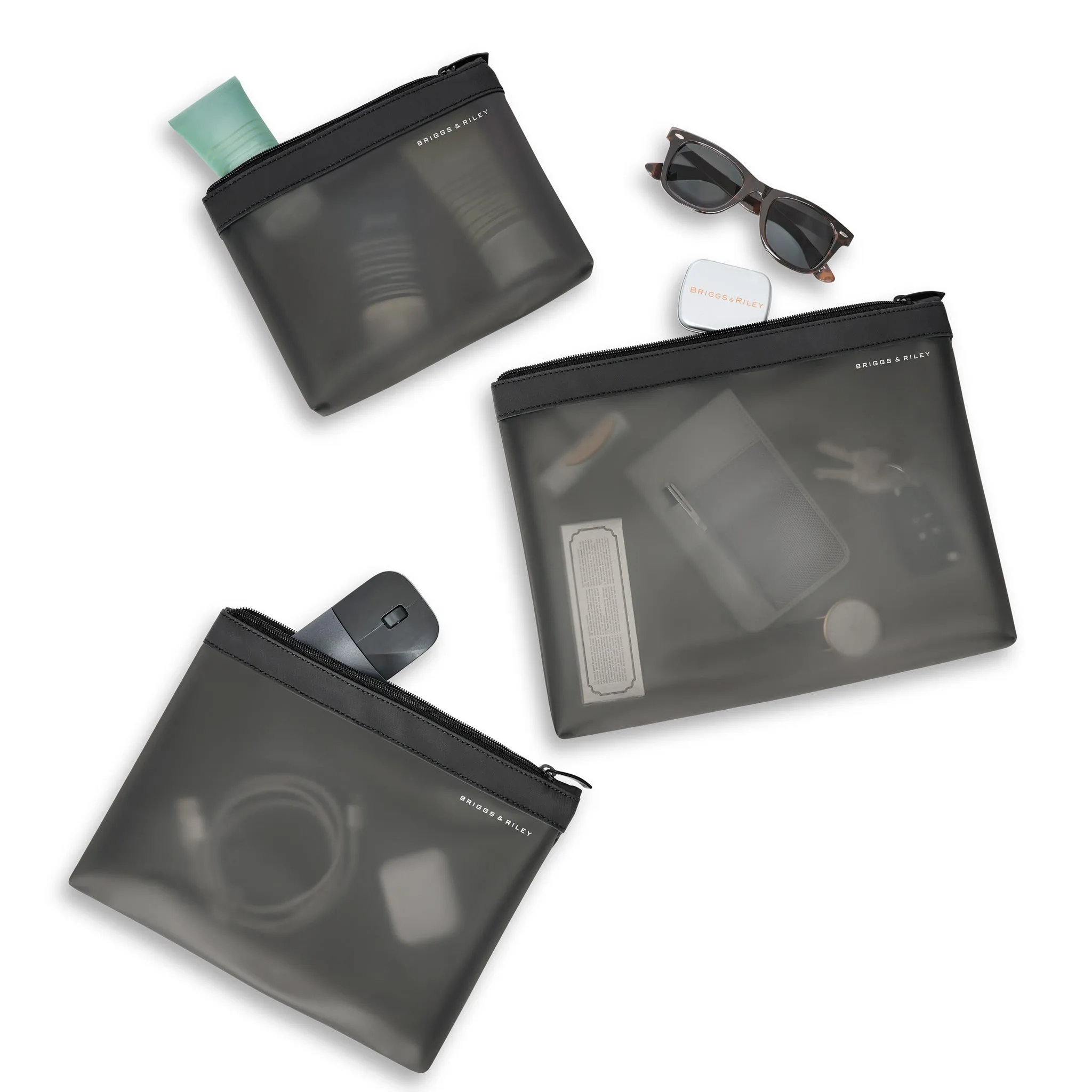 Briggs & Riley Translucent Travel Pouch Set