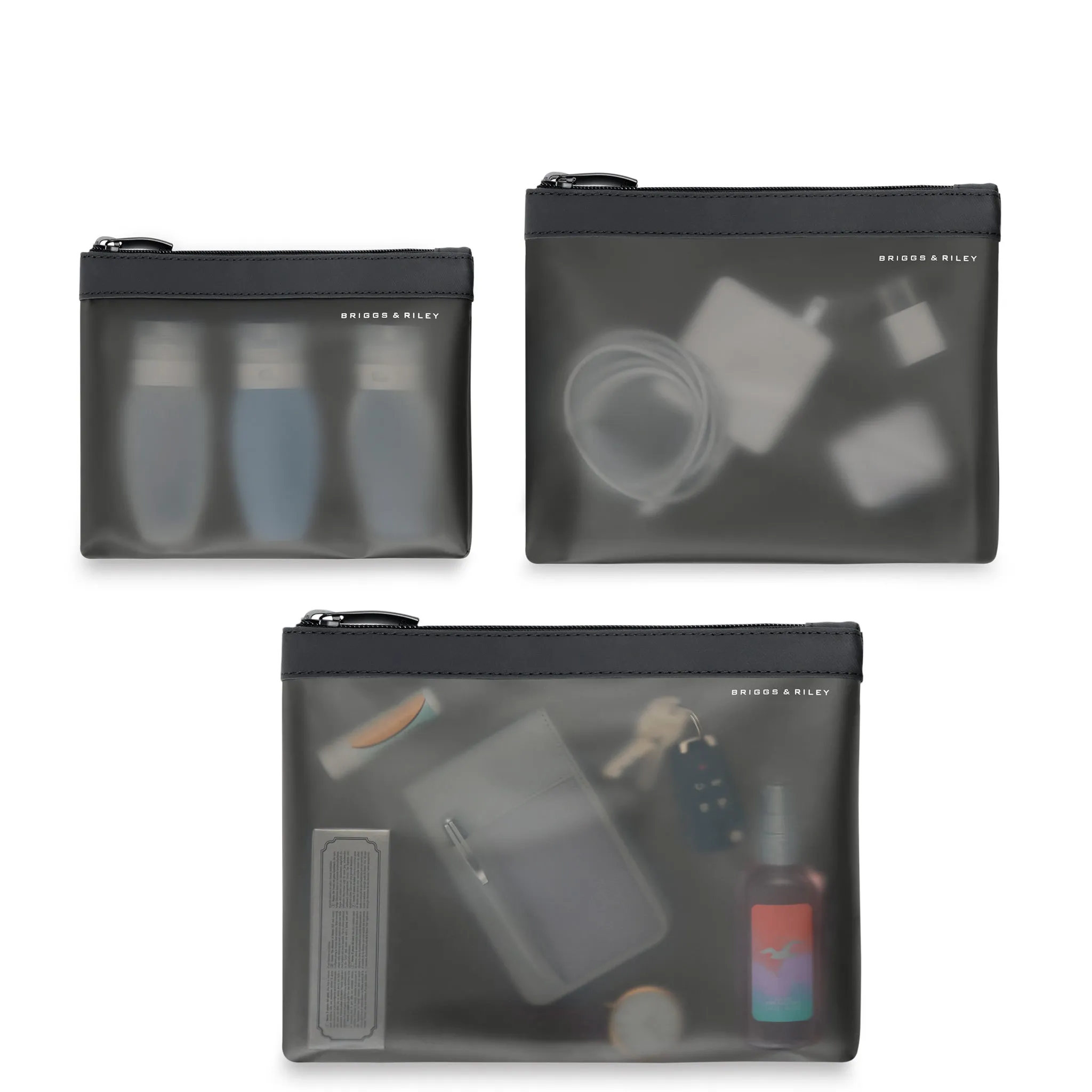 Briggs & Riley Translucent Travel Pouch Set