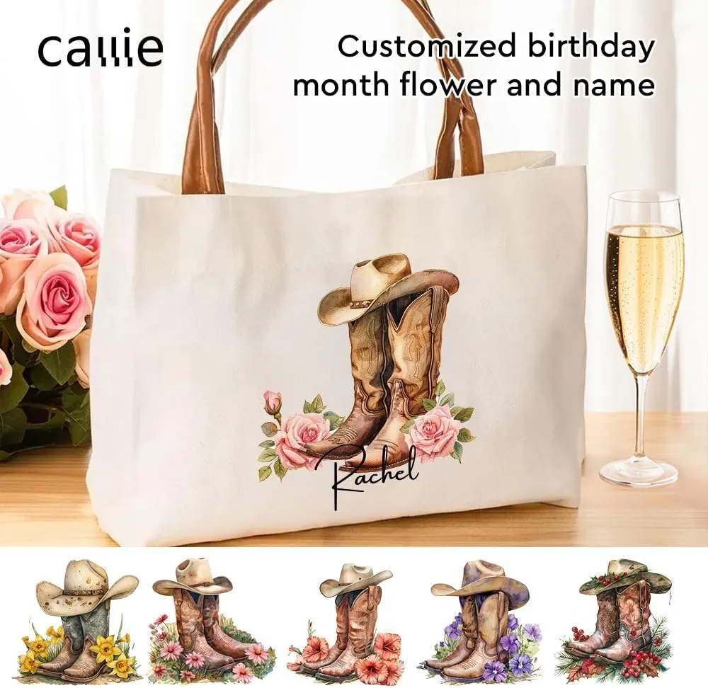 callie Personalized Women Tote Bag for Summer, Travel, Beach, Vacation, Custom Handbag Gifts for Mother's Day, Birthday