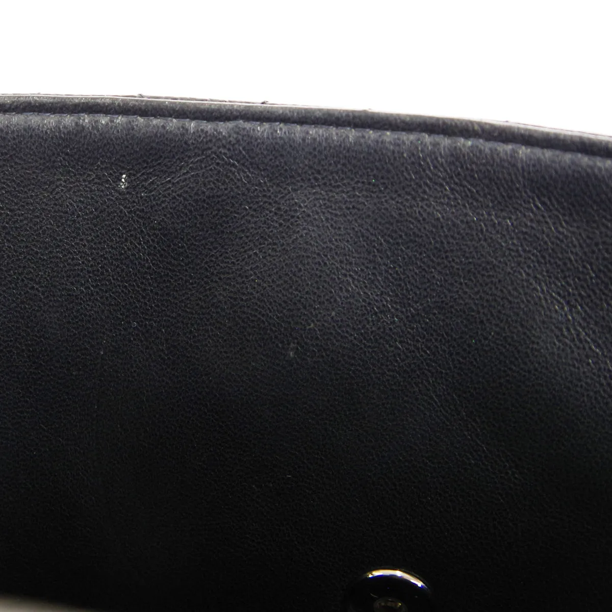 CHANEL 2000-2001 Classic Flap Jumbo SHW Black Caviar 27053