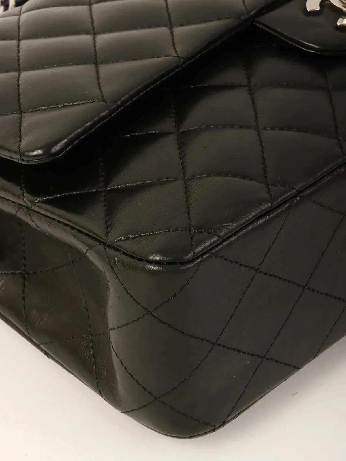 CHANEL Around 2006 Made Classic Flap Chain Bag 25Cm Black