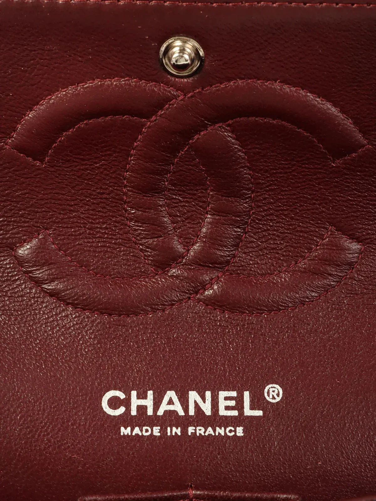 CHANEL Around 2006 Made Classic Flap Chain Bag 25Cm Black