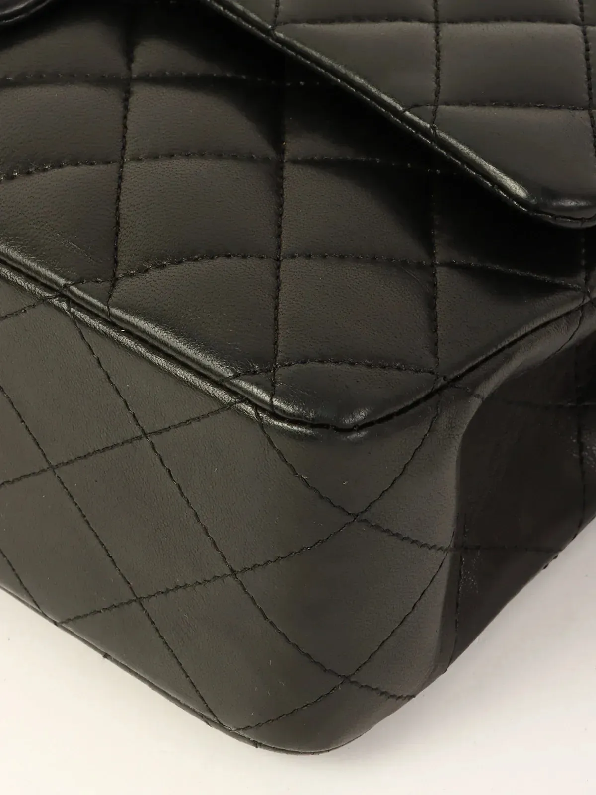 CHANEL Around 2006 Made Classic Flap Chain Bag 25Cm Black