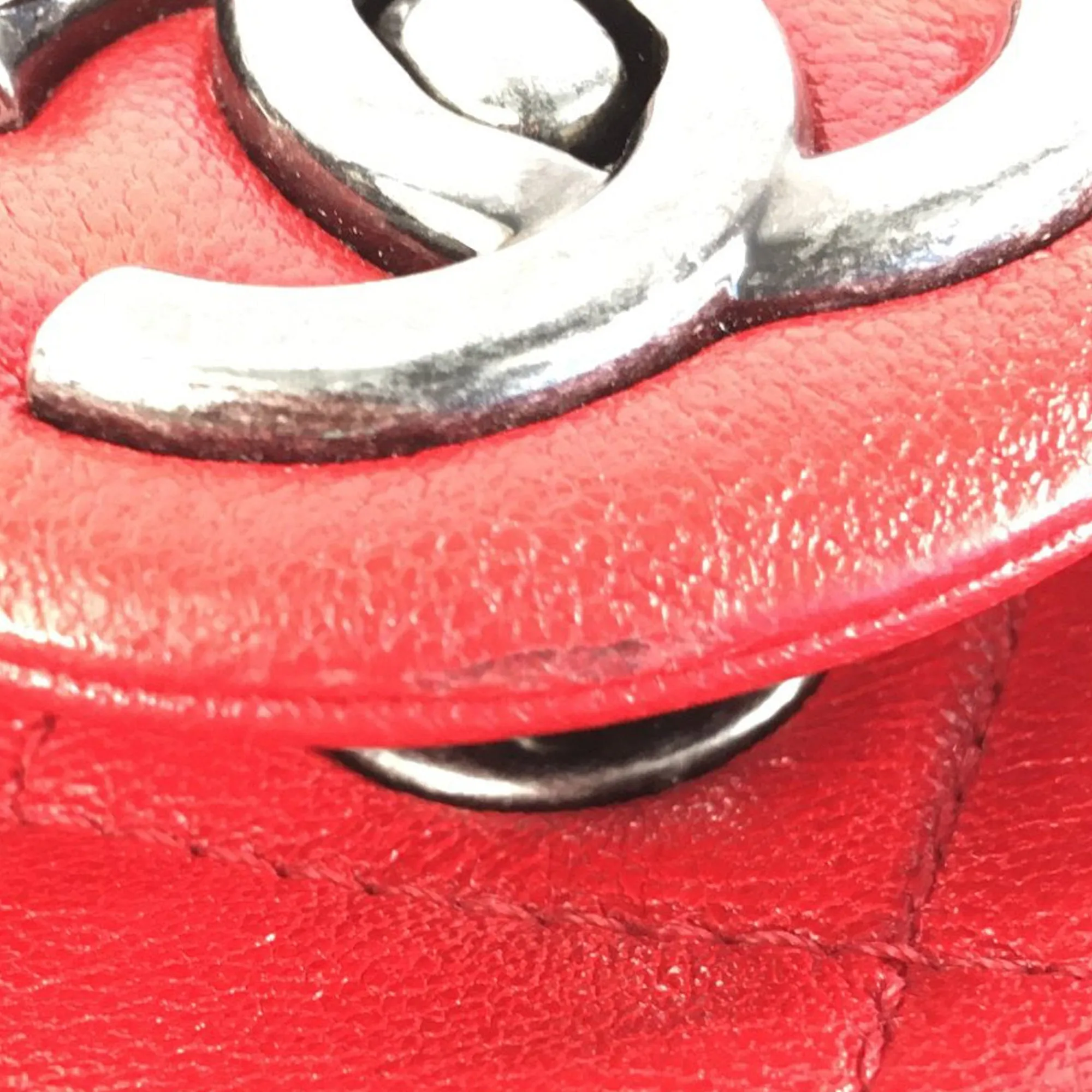 Chanel CC Quilted Lambskin Single Flap Shoulder Bag