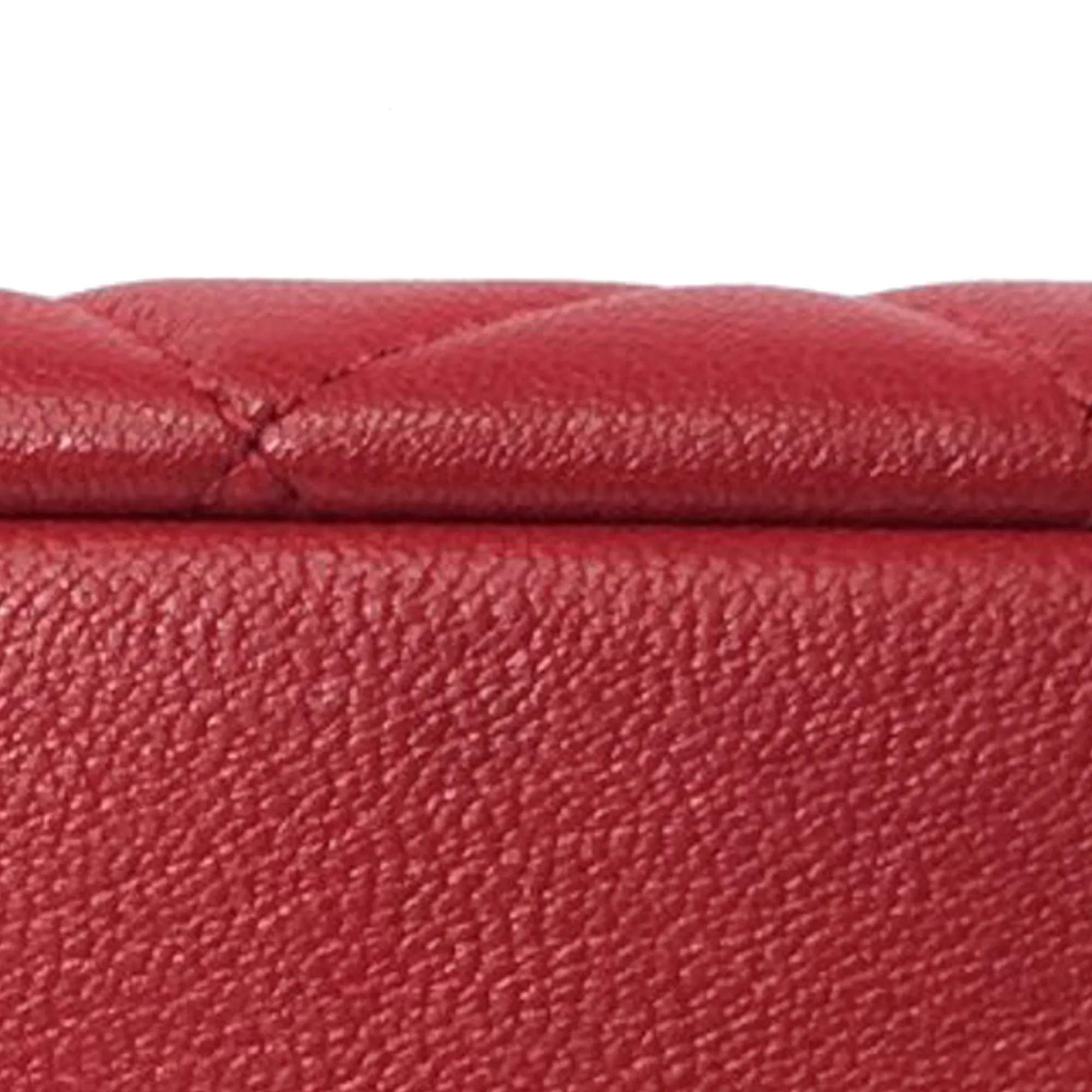 Chanel CC Quilted Lambskin Single Flap Shoulder Bag