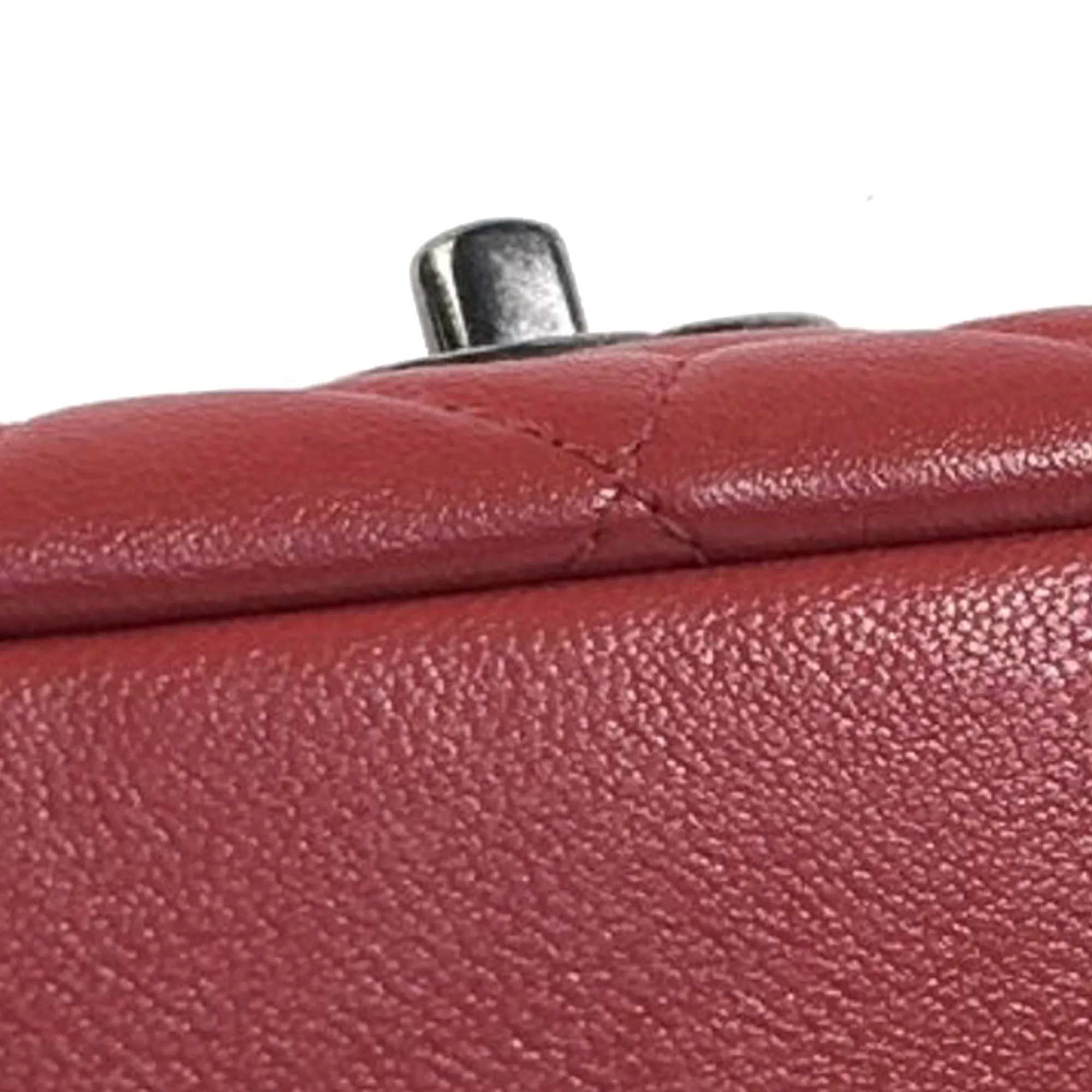 Chanel CC Quilted Lambskin Single Flap Shoulder Bag