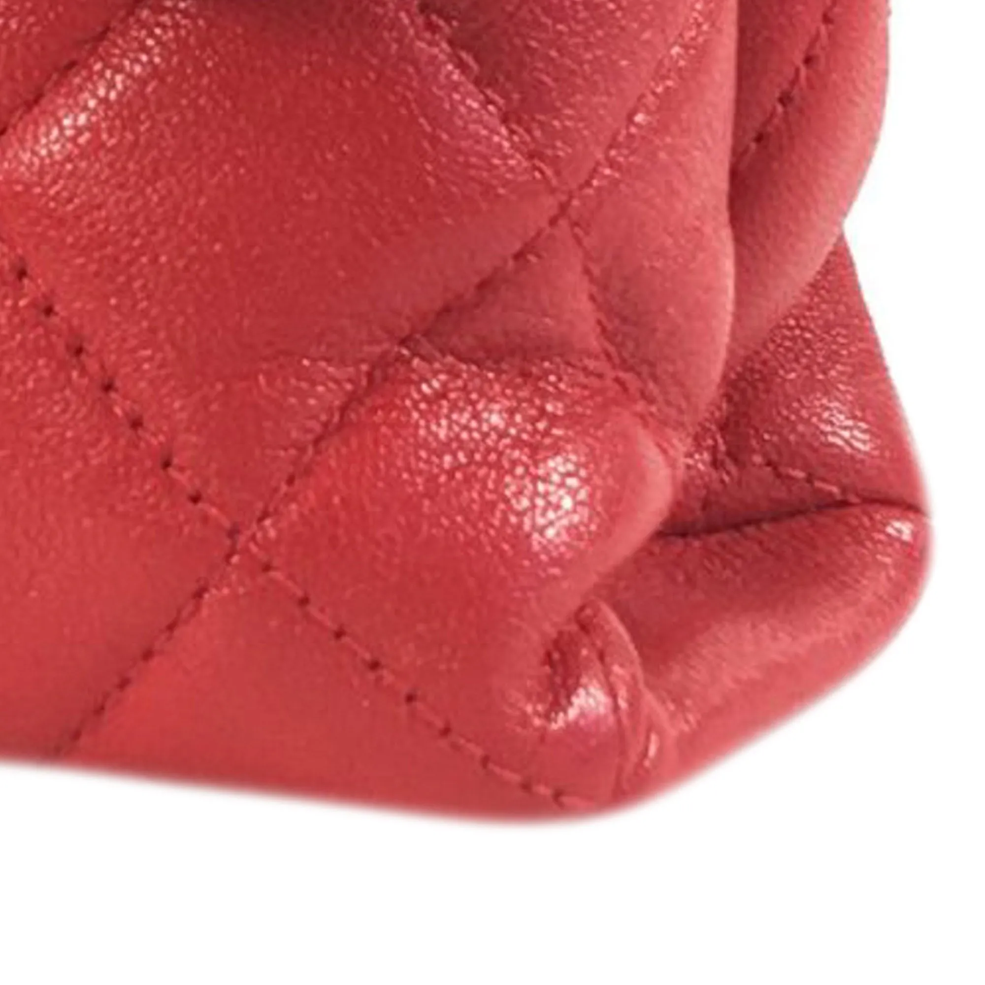 Chanel CC Quilted Lambskin Single Flap Shoulder Bag