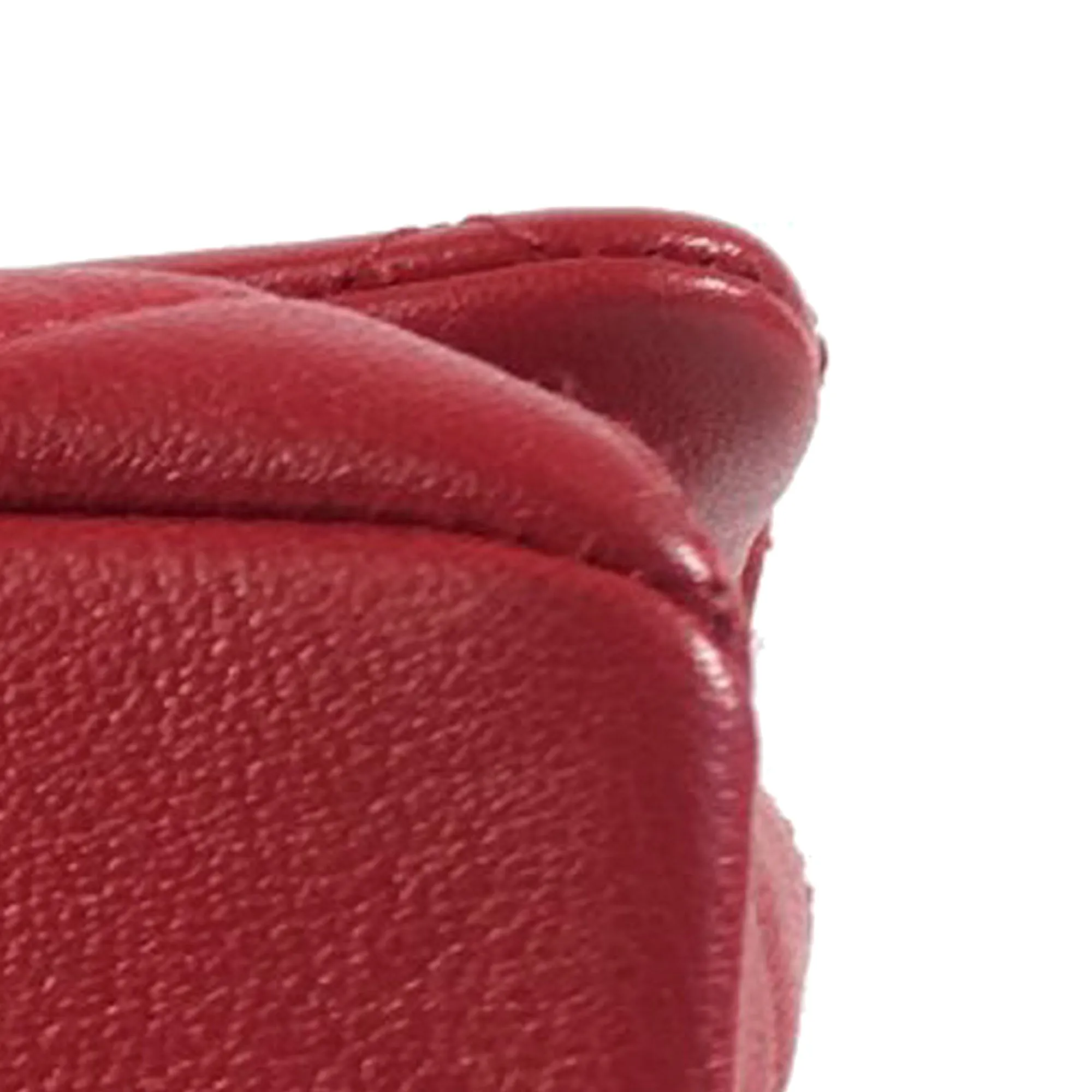 Chanel CC Quilted Lambskin Single Flap Shoulder Bag