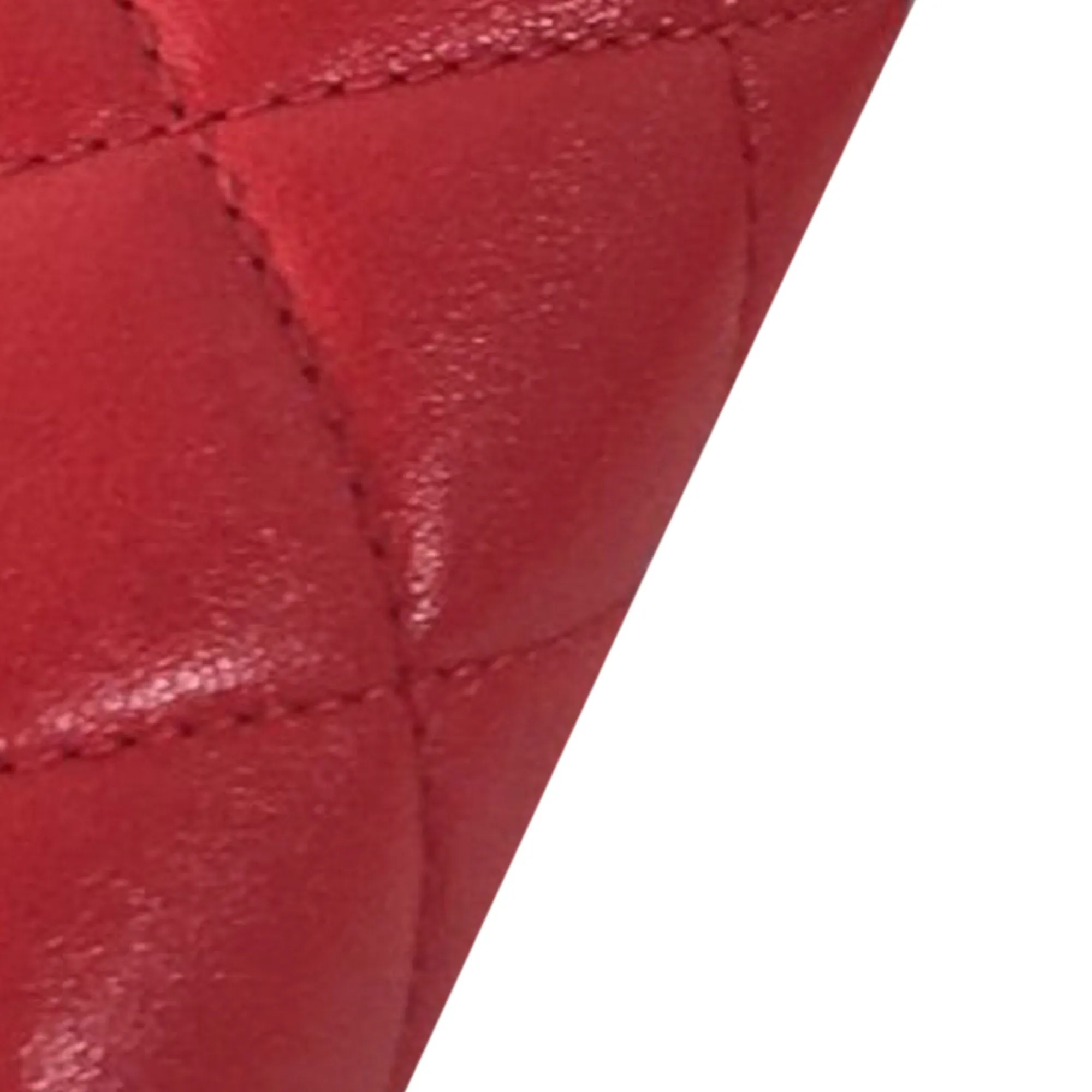 Chanel CC Quilted Lambskin Single Flap Shoulder Bag