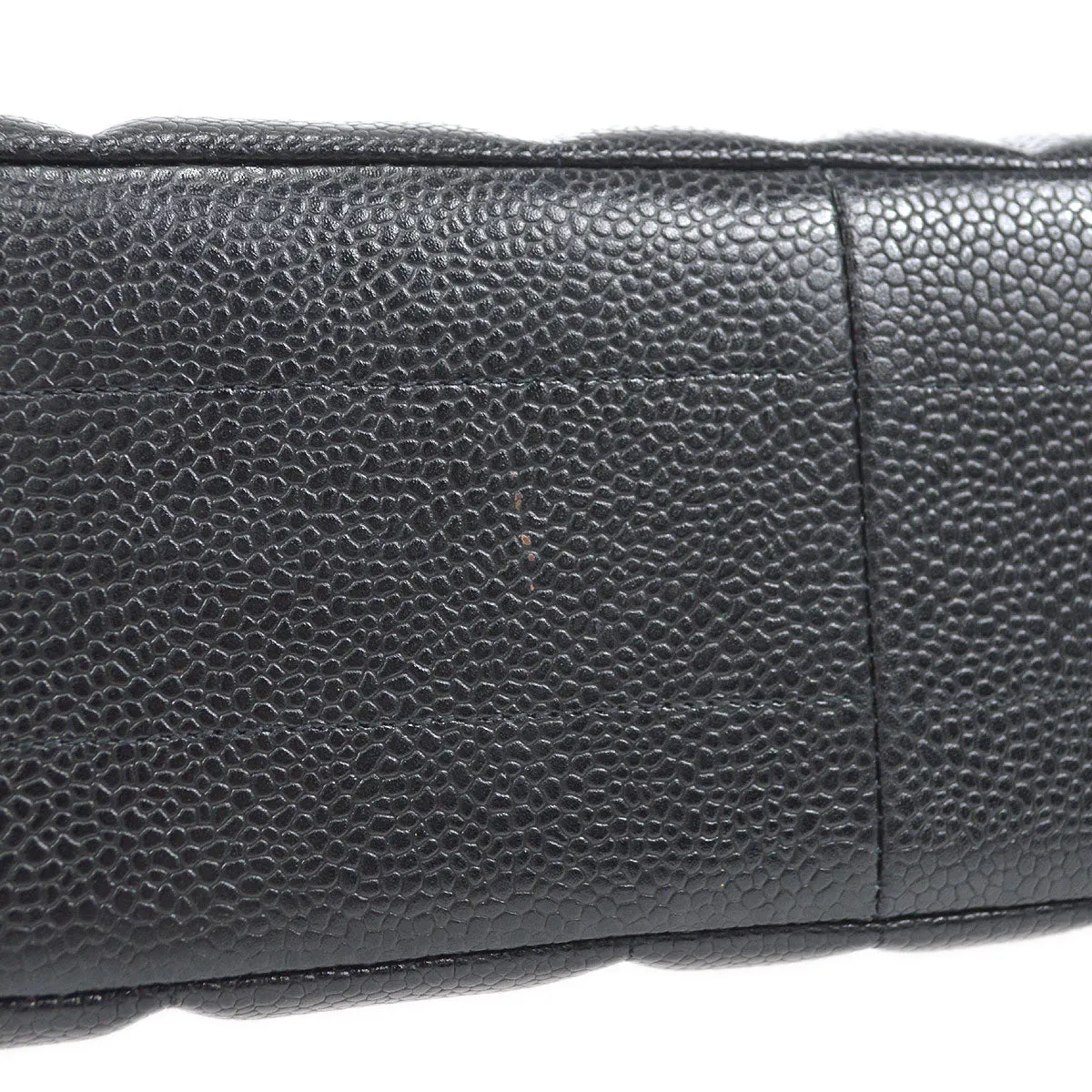 Chanel Classic Flap Mademoiselle Double Chain Shoulder Bag Caviar 58232