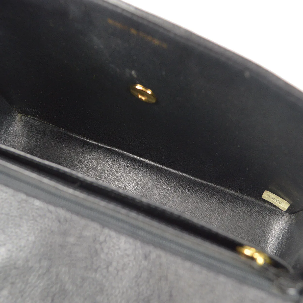 Chanel Classic Flap Mademoiselle Double Chain Shoulder Bag Caviar 58232