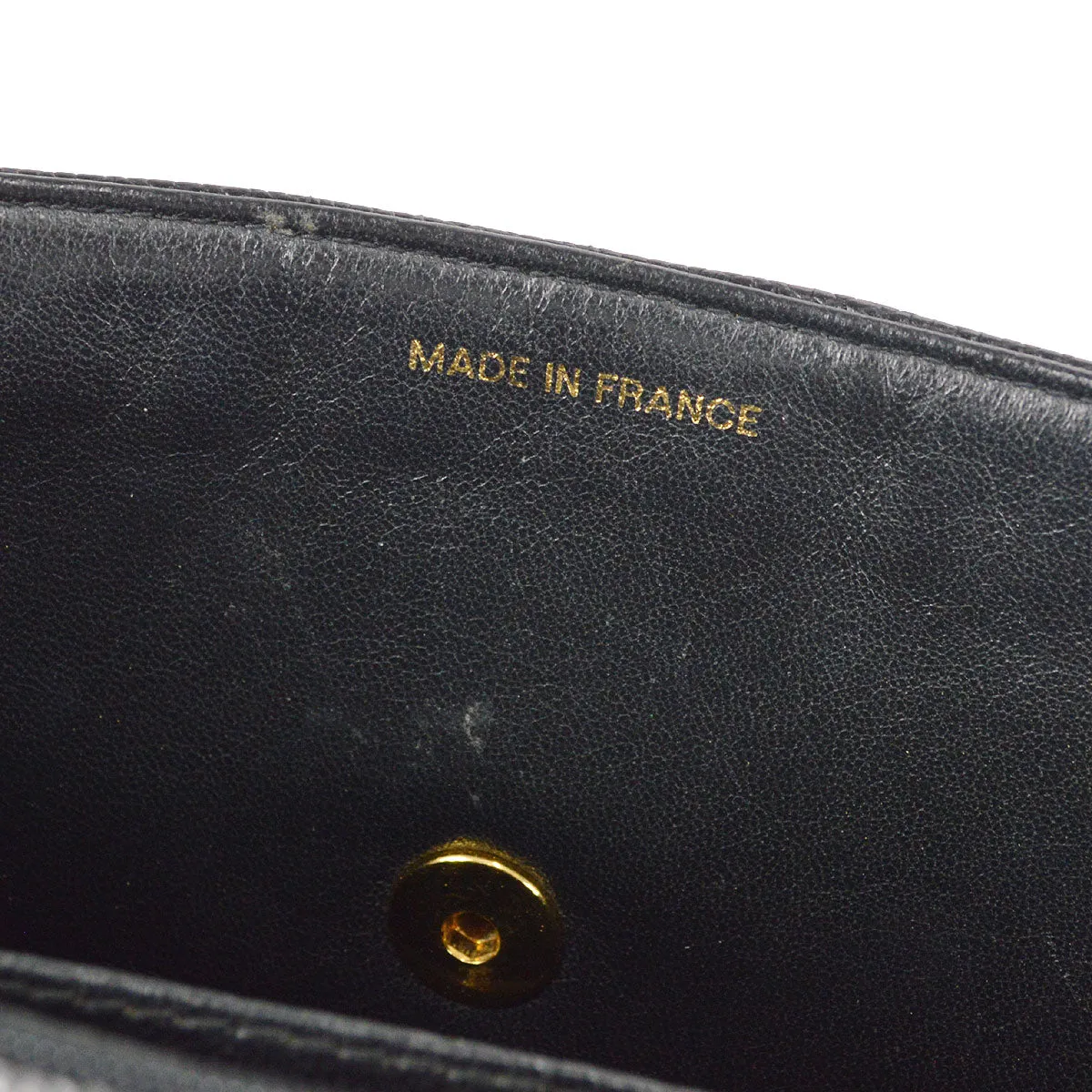 Chanel Classic Flap Mademoiselle Double Chain Shoulder Bag Caviar 58232