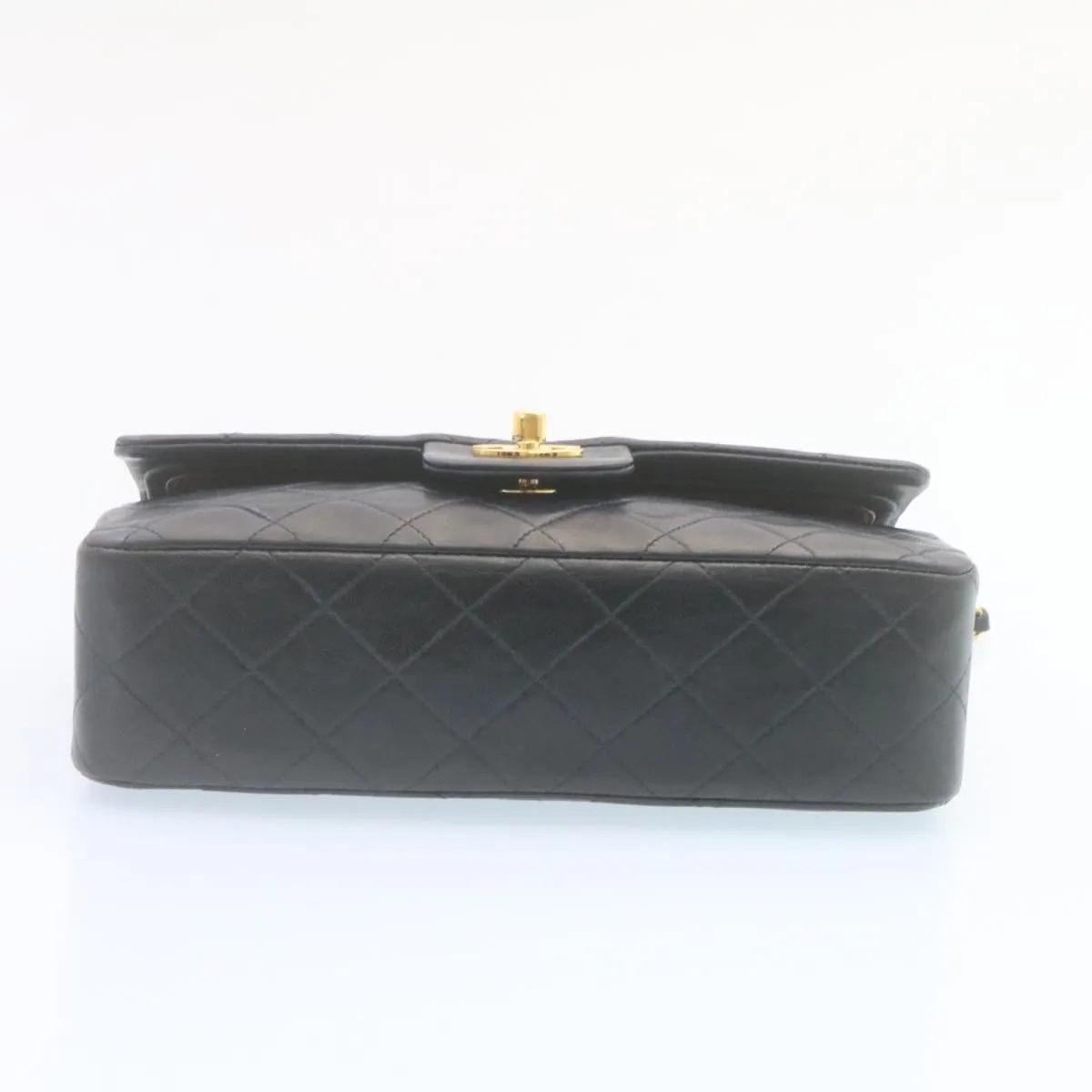 Chanel Classic Matelasse 23 Chain Flap Shoulder Bag Lamb Skin Black  29130A