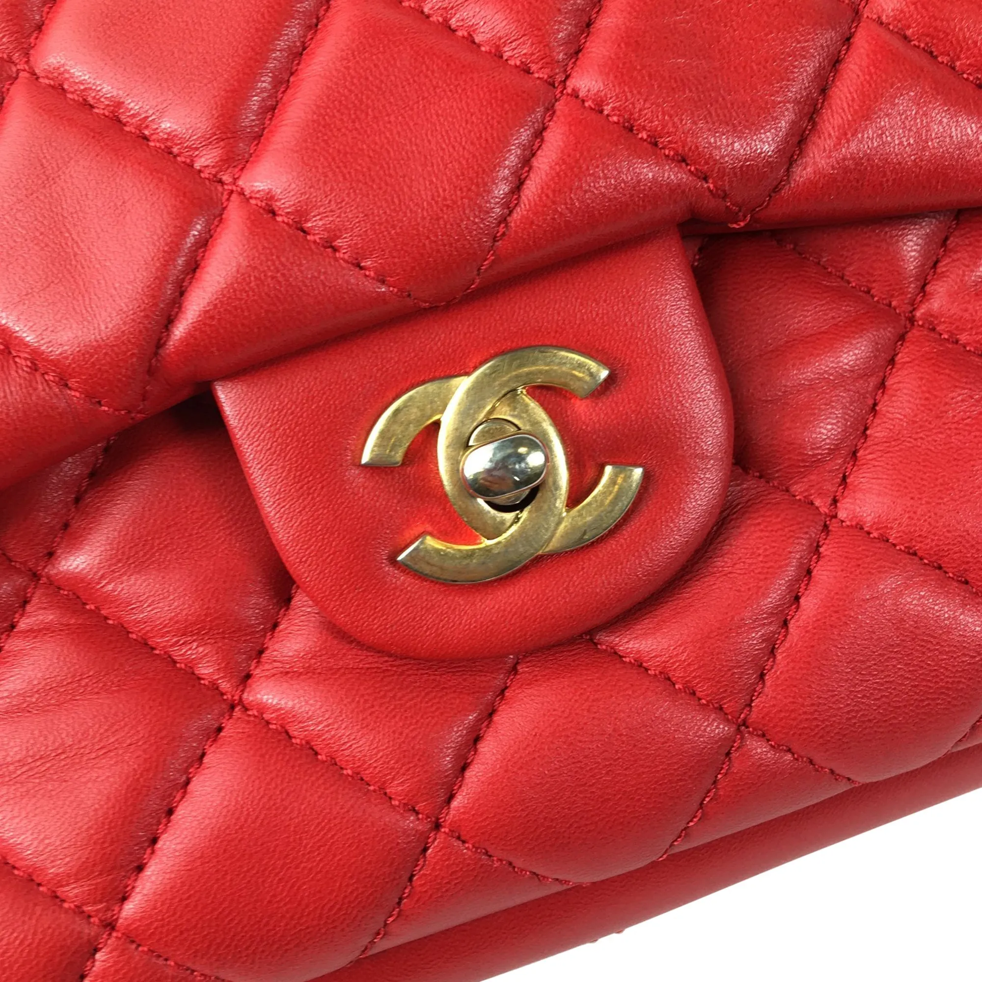 Chanel Lambskin CC Camera Flap Shoulder Bag