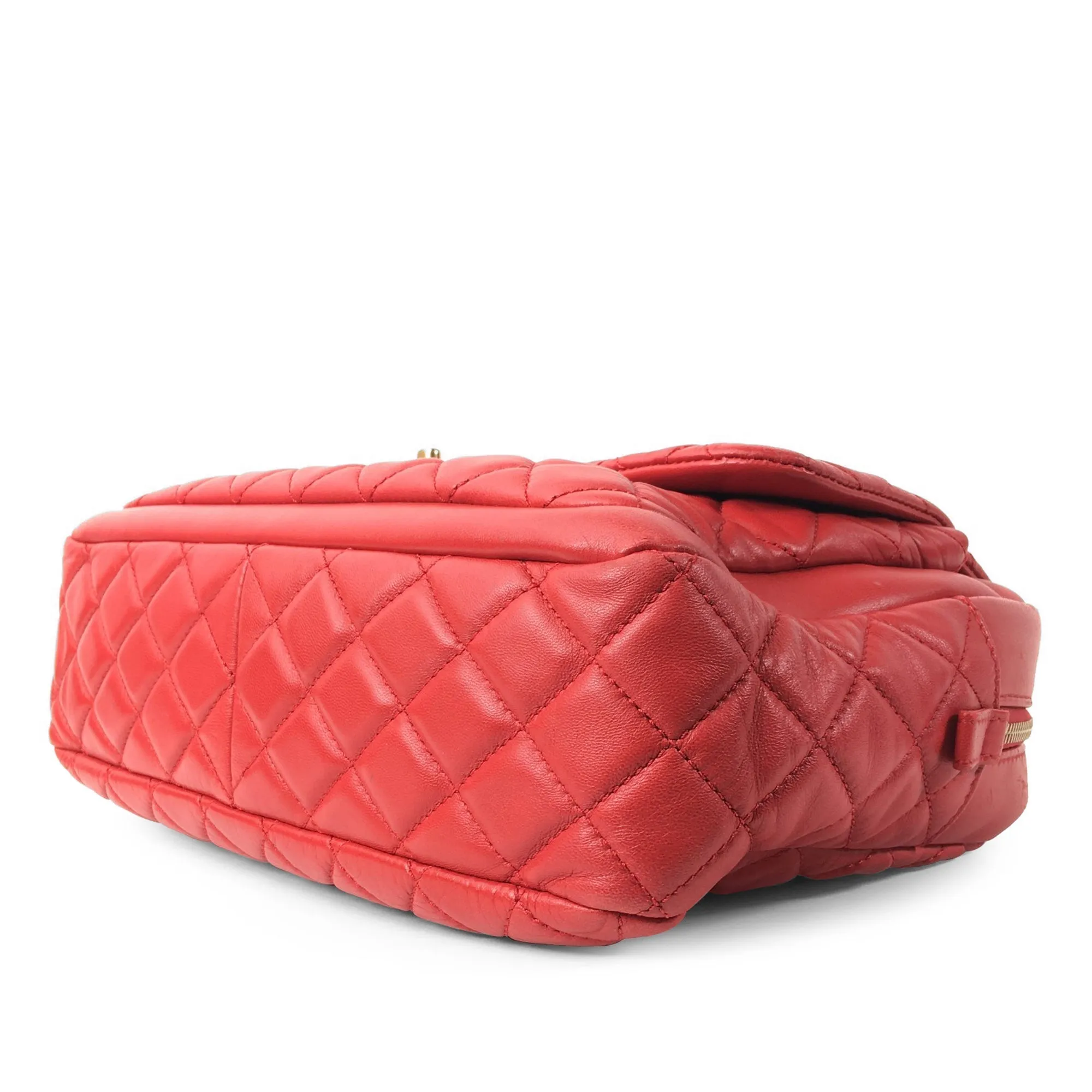 Chanel Lambskin CC Camera Flap Shoulder Bag