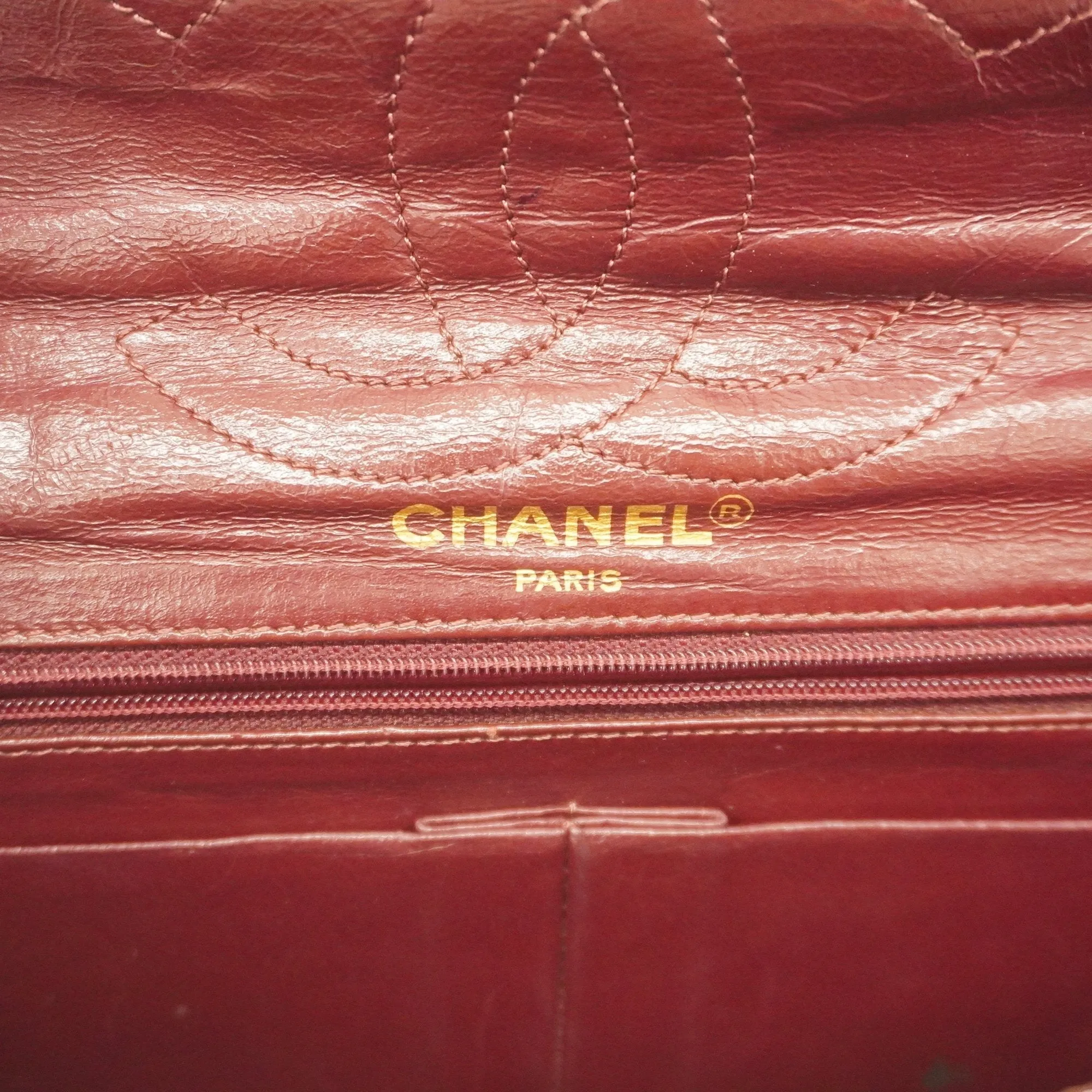 Chanel  Matelasse Paris Limited W Flap W Chain Leather Shoulder Bag Black