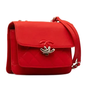 Chanel Mini Calfskin CC Box Flap Shoulder Bag