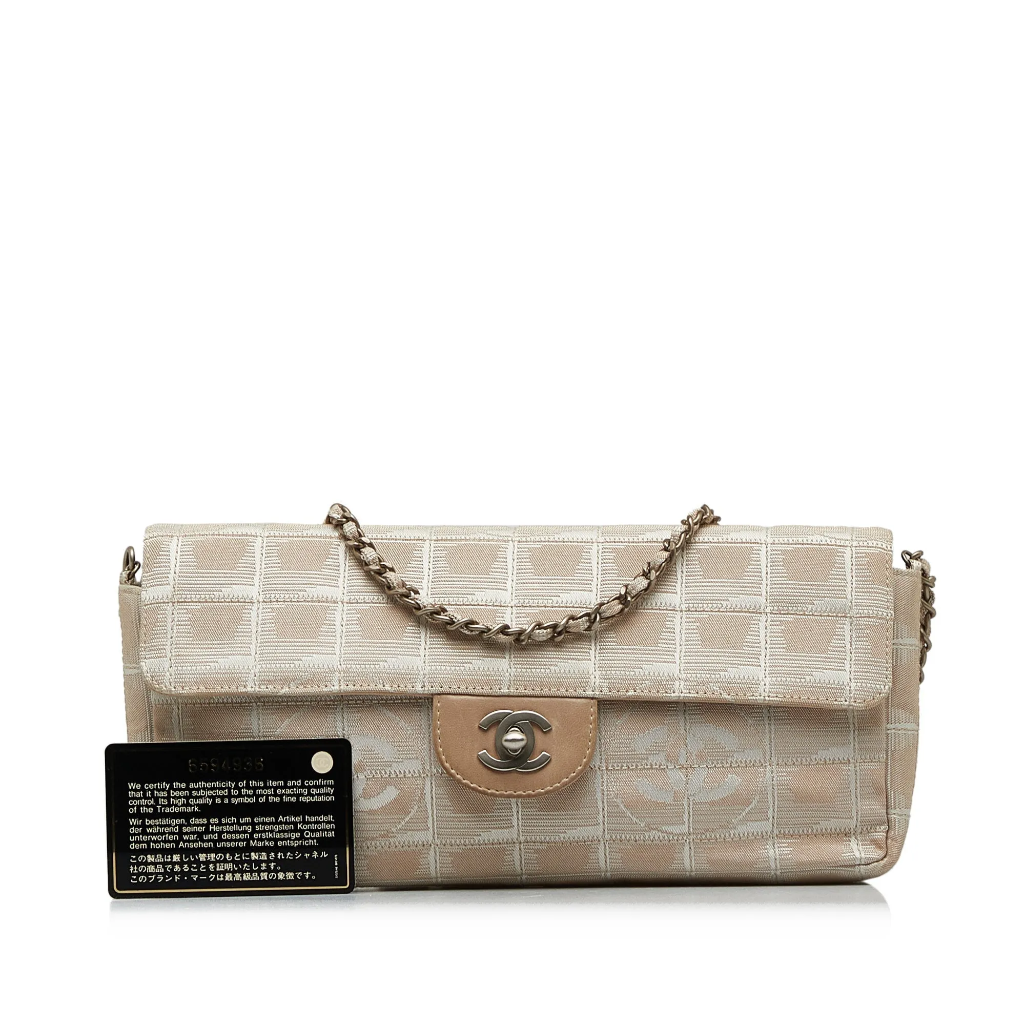 Chanel New Travel Line East West Flap Shoulder Bag