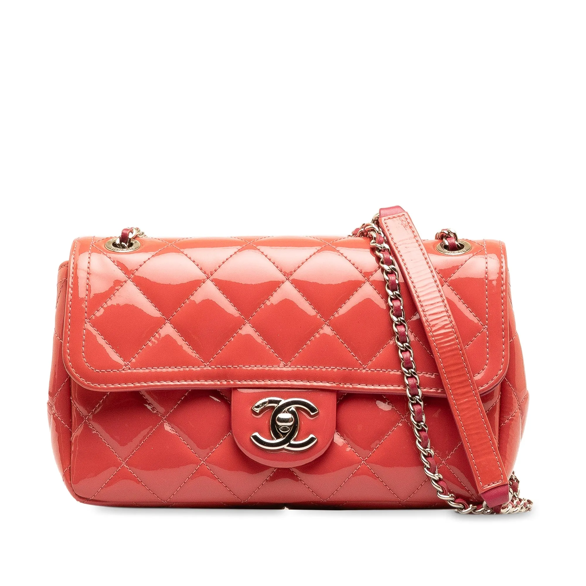 Chanel Small Patent Coco Shine Flap Shoulder Bag