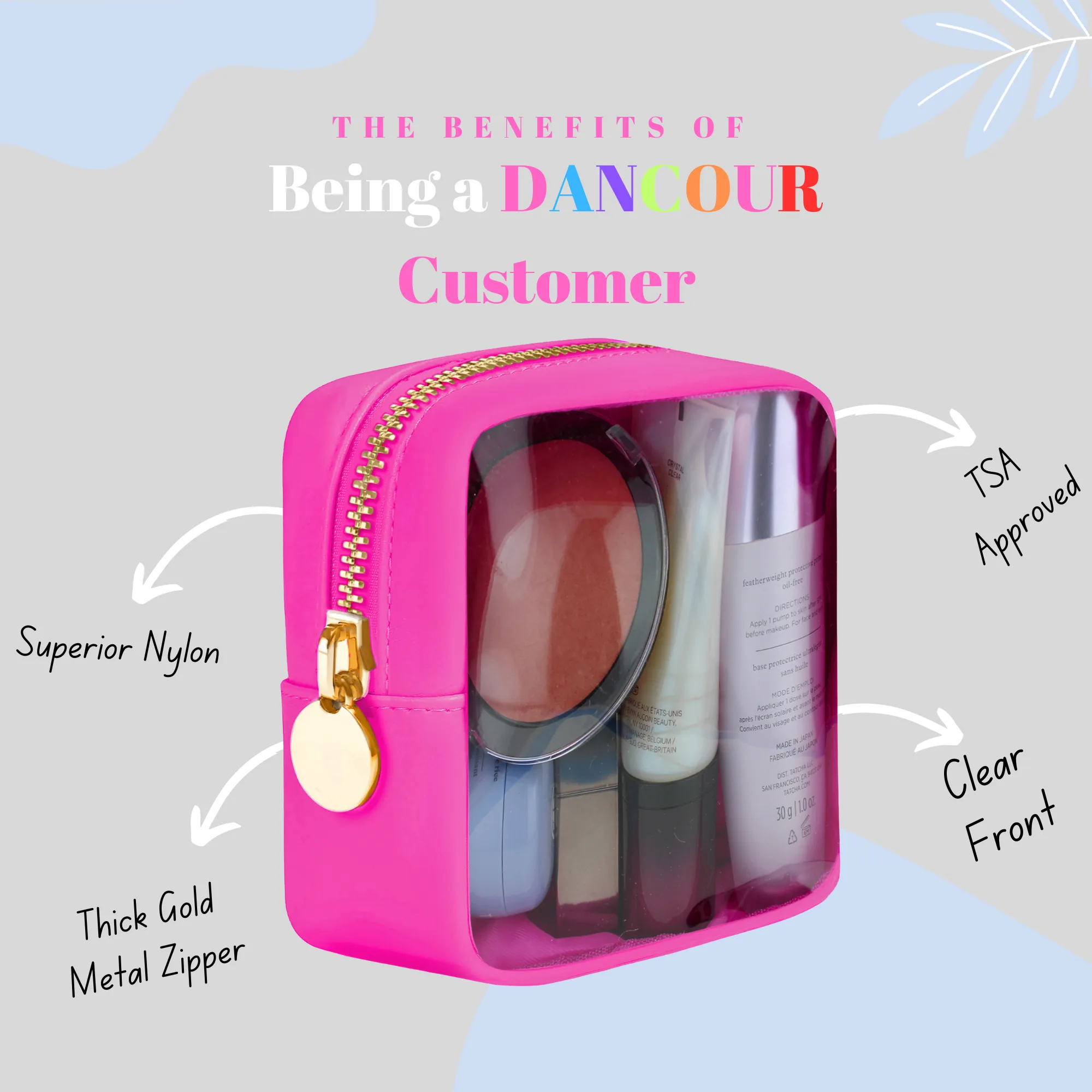 Clear Makeup Bag Mini Makeup Bag for Purse Mini Bag Pouch Purse Clear Pouch Small Cosmetic Bag for Purse Cosmetic Pouch Clear Cosmetic Bag Travel Case Mini Pouch Travel Cosmetic Case