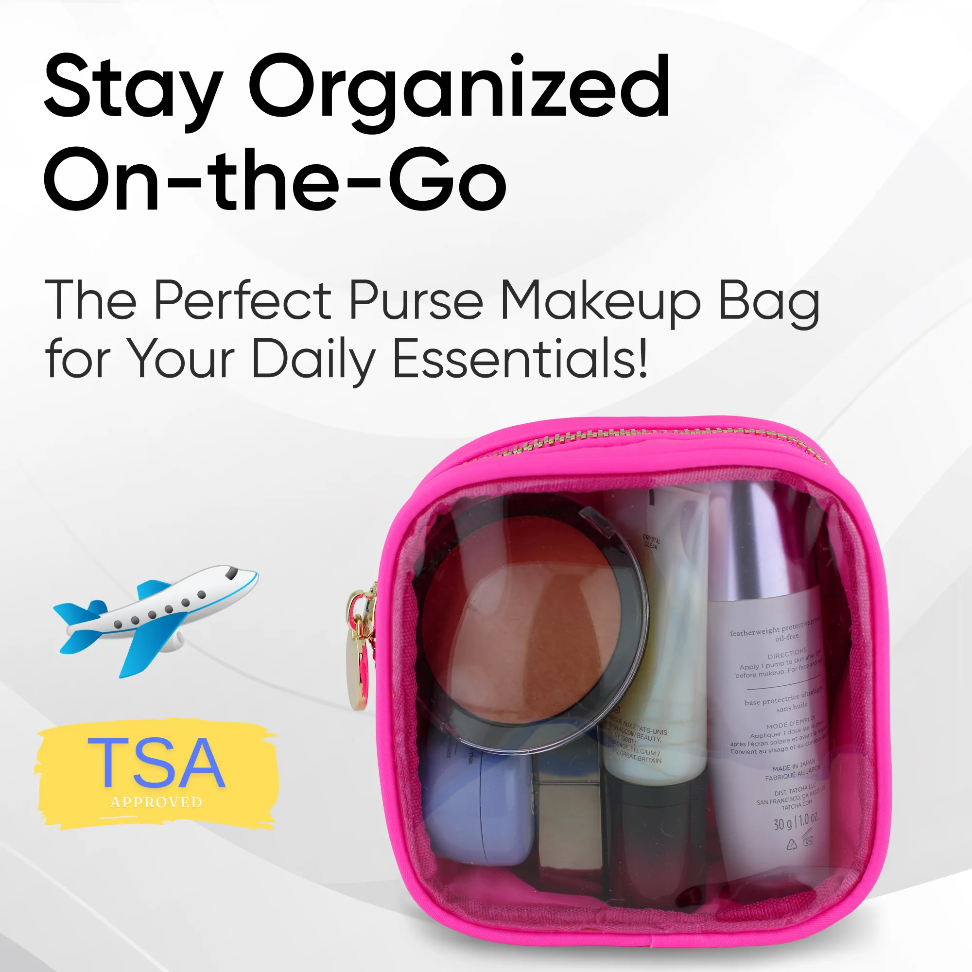 Clear Makeup Bag Mini Makeup Bag for Purse Mini Bag Pouch Purse Clear Pouch Small Cosmetic Bag for Purse Cosmetic Pouch Clear Cosmetic Bag Travel Case Mini Pouch Travel Cosmetic Case
