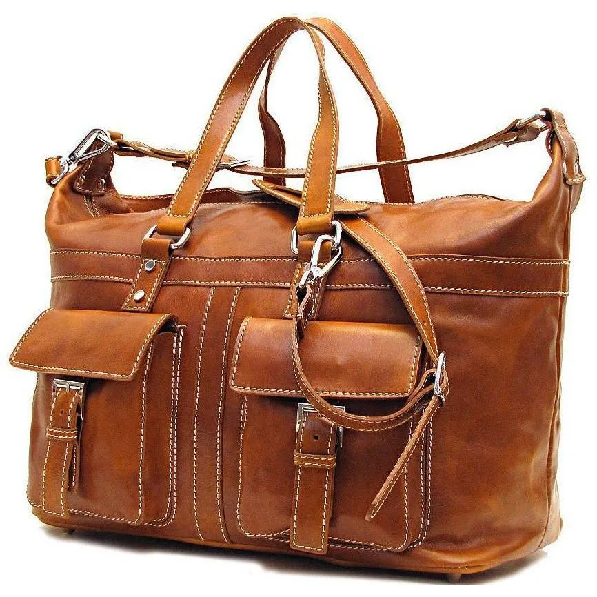 Floto Leather Milano Travel Bag