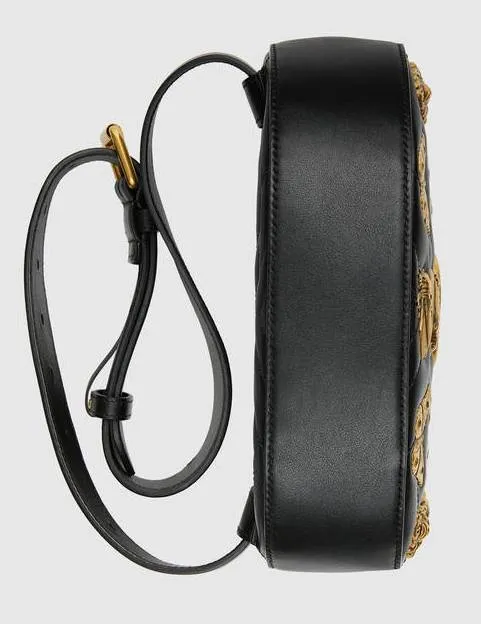 GG Marmont Animal Studs Leather Belt Bag