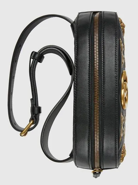 GG Marmont Animal Studs Leather Belt Bag