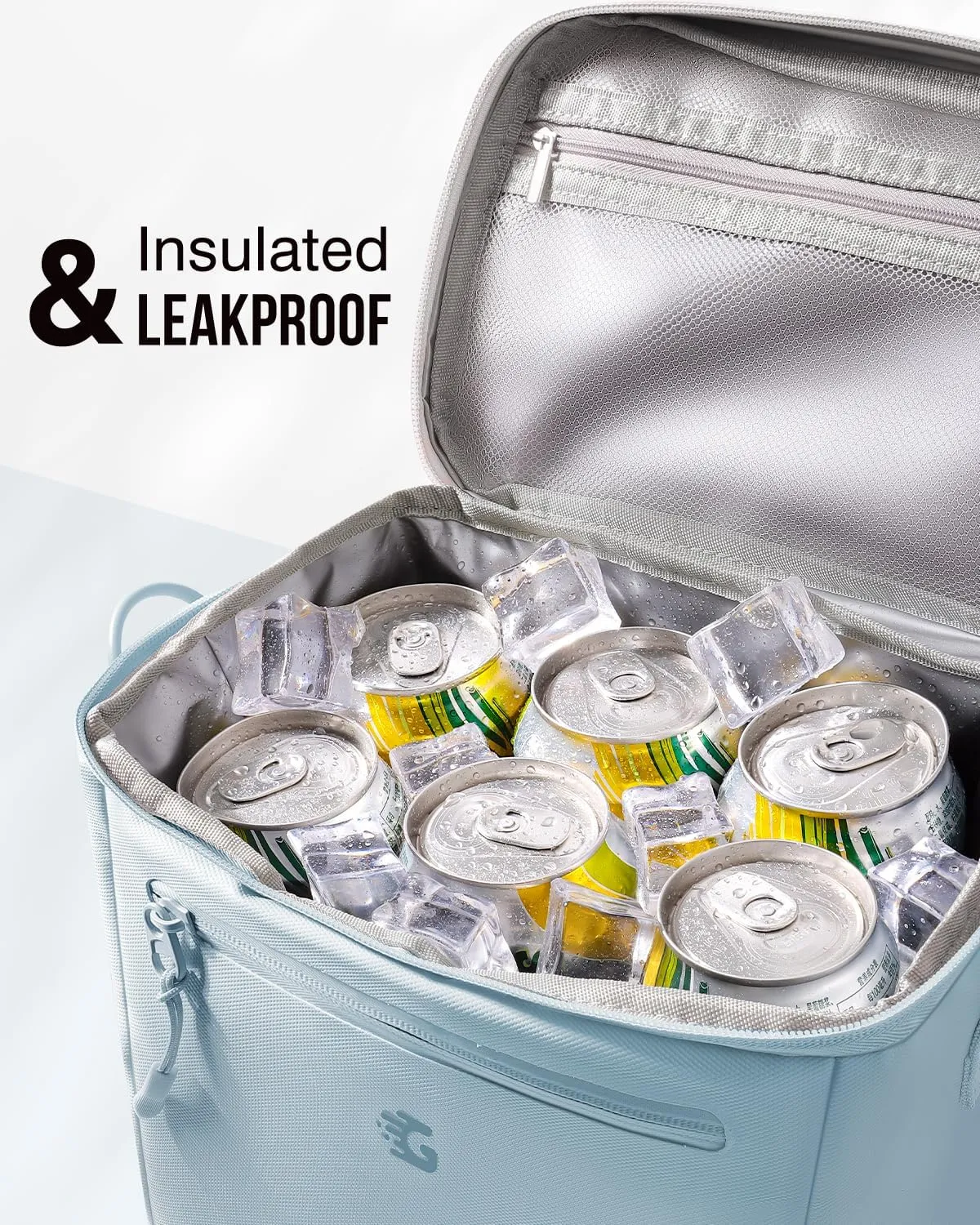 Insulated Lunch Box Bag Women - Waterproof Leakproof Lightweight Reusable Cooler for Work Picnic