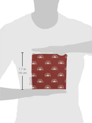 Itzy Ritzy Reusable Snack Bag – 7” x 7” BPA-Free Snack Bag is Food Safe, Washable and Ideal for Storing Snacks, Pacifiers, Electronics and Makeup in a Diaper Bag, Purse or Travel Bag, Terracotta Sunrise