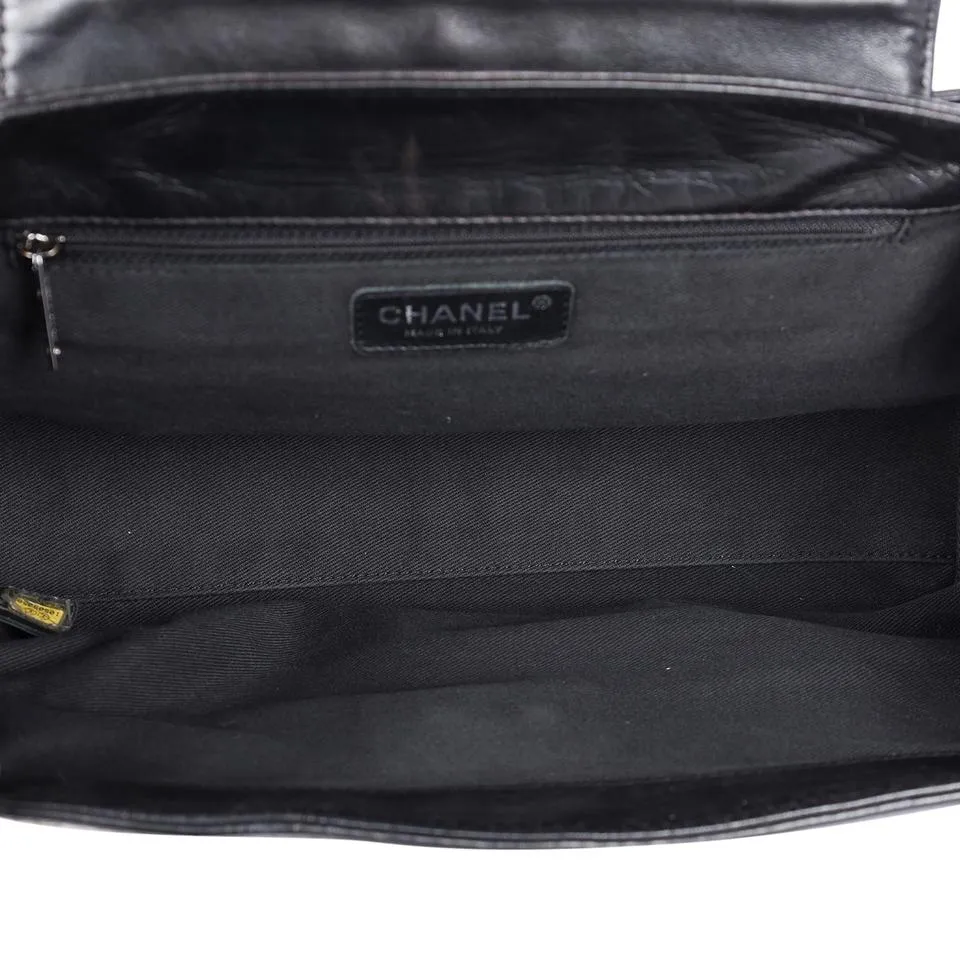 Lambskin Leather Front Flap Shoulder Bag