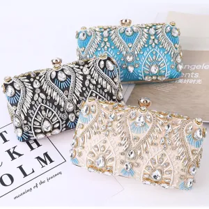 Luxus Diamant Strass Kupplung Taschen Exquisite Perlen Kette Handtaschen Hochzeit Geldbörse Shouler Tasche