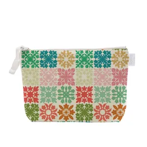 Multi Hawaiian Quilt Cosmetic Bag, Large