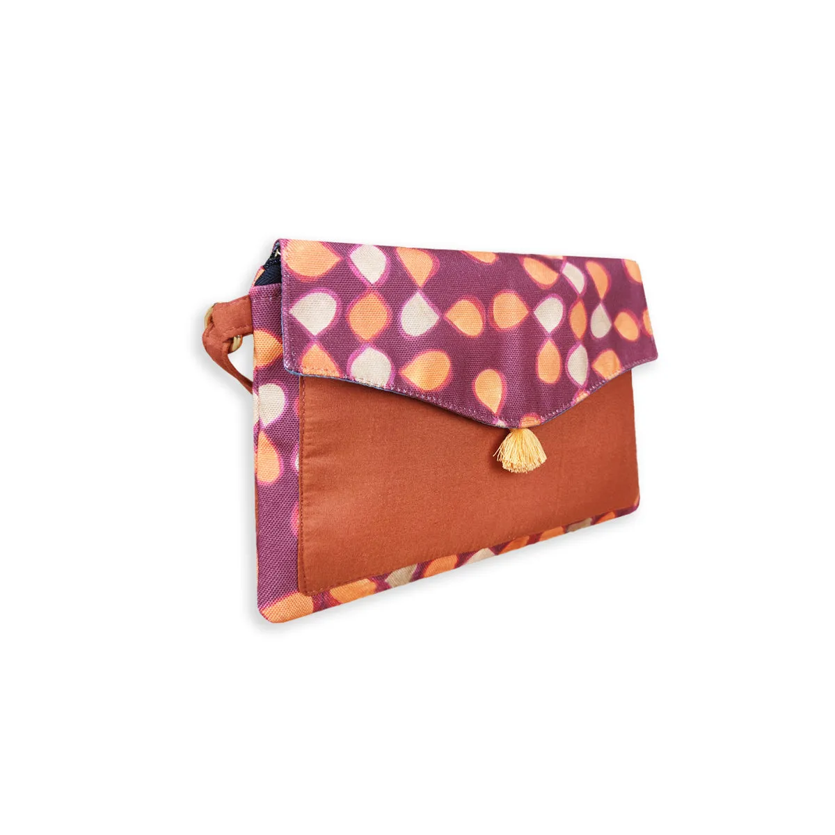 Orange Kollam Sling/mini wallet Combo