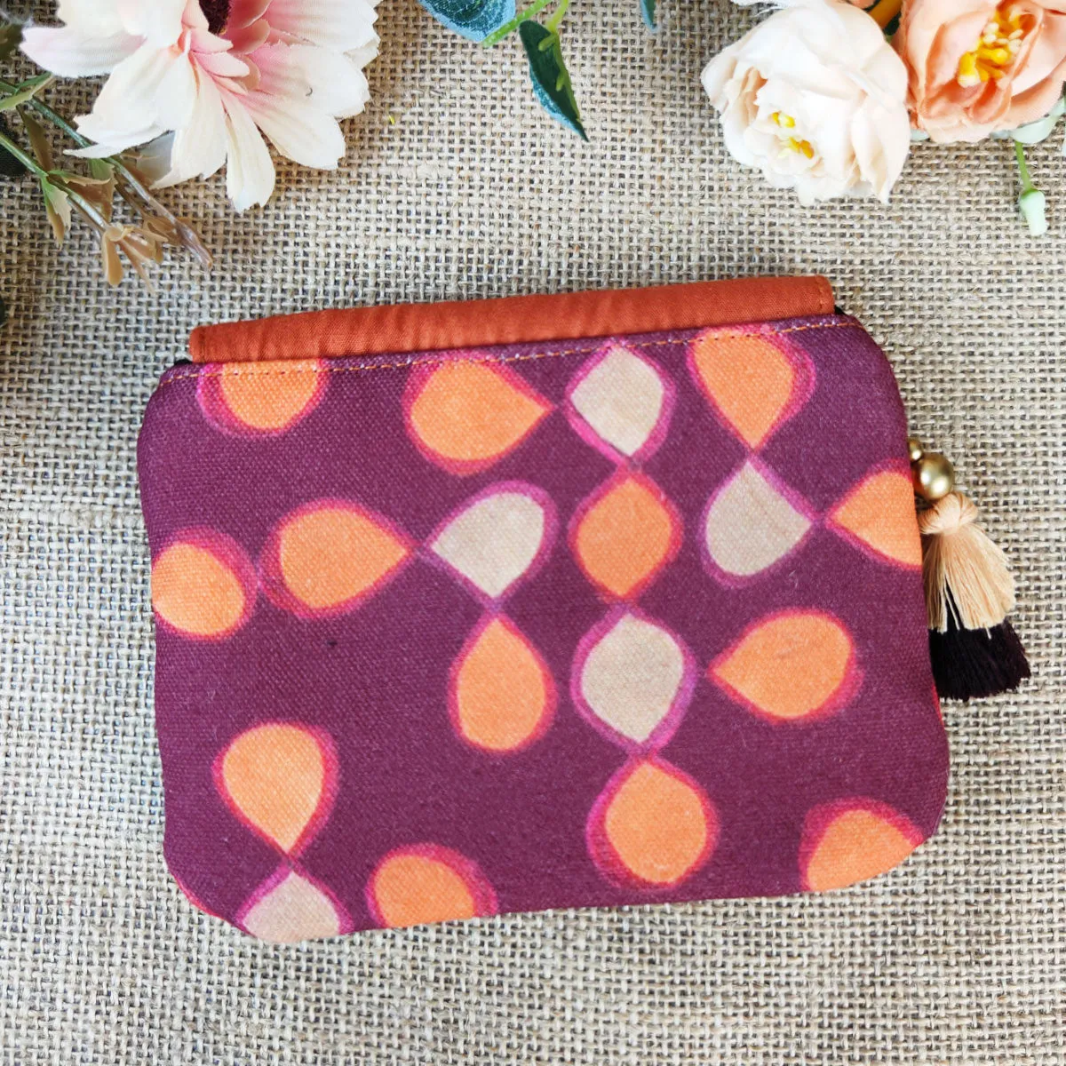 Orange Kollam Sling/mini wallet Combo